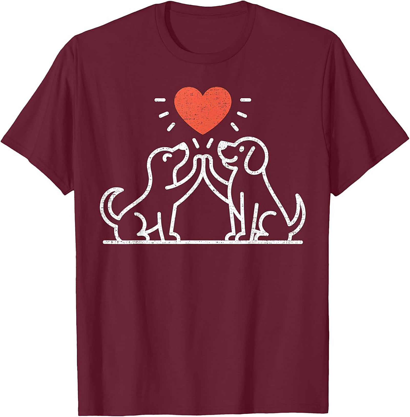 High Five Dog Lovers T-Shirt | Cute Canine Friendship Graphic Tee