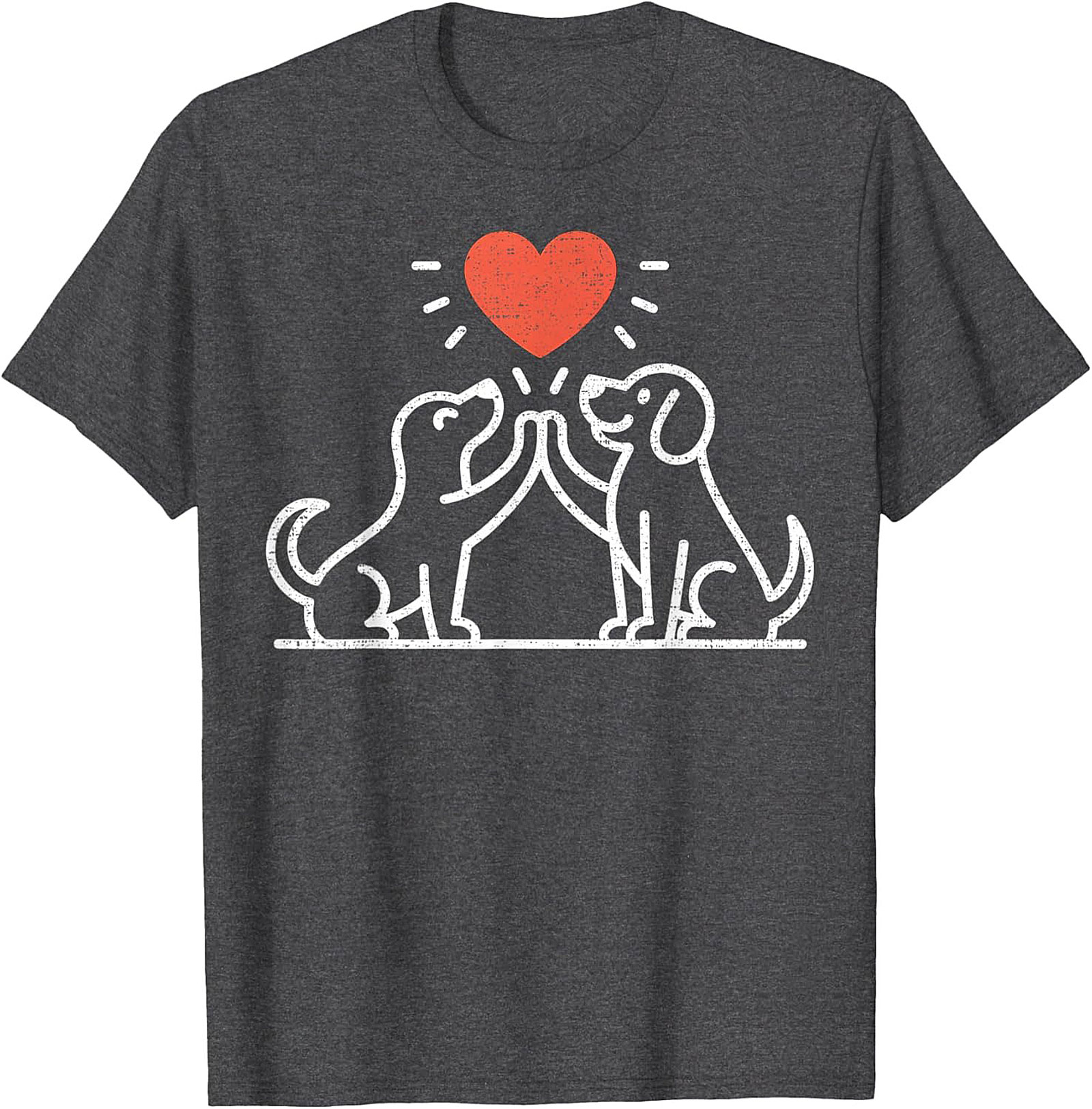High Five Dog Lovers T-Shirt | Cute Canine Friendship Graphic Tee