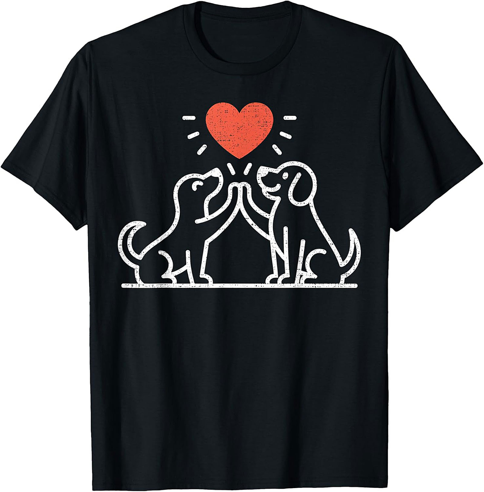 High Five Dog Lovers T-Shirt | Cute Canine Friendship Graphic Tee