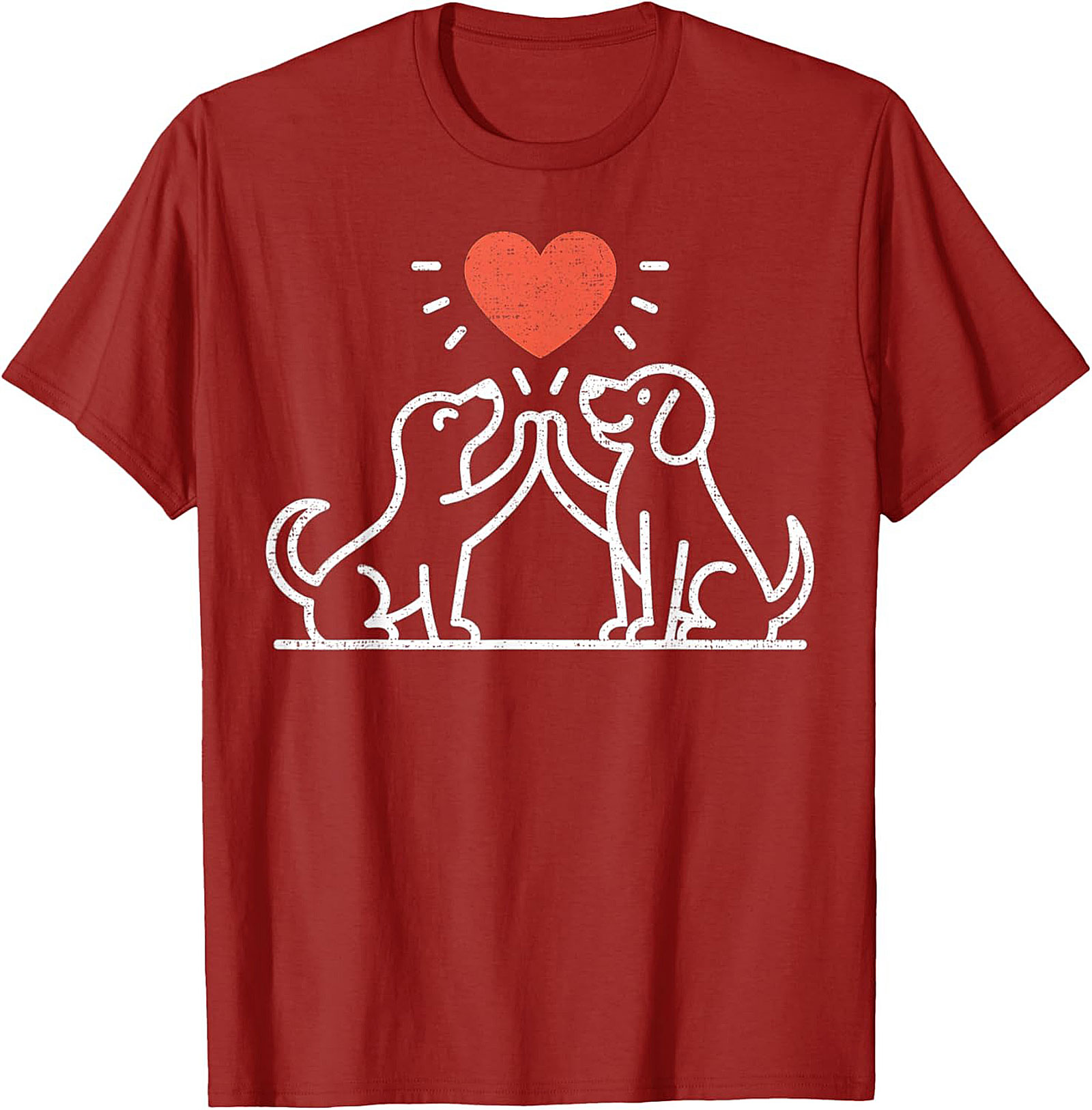 High Five Dog Lovers T-Shirt | Cute Canine Friendship Graphic Tee