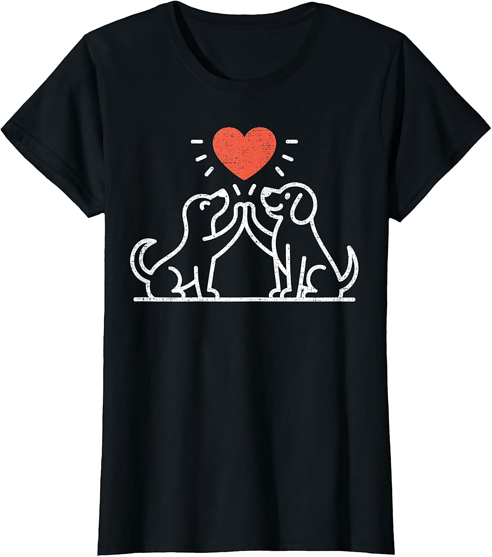 High Five Dog Lovers T-Shirt | Cute Canine Friendship Graphic Tee