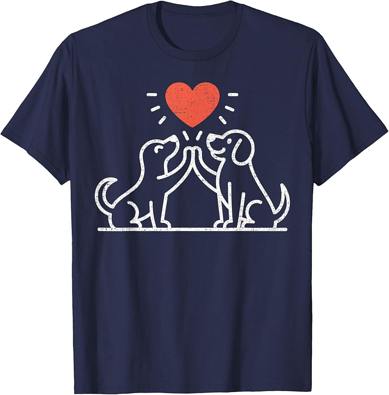High Five Dog Lovers T-Shirt | Cute Canine Friendship Graphic Tee