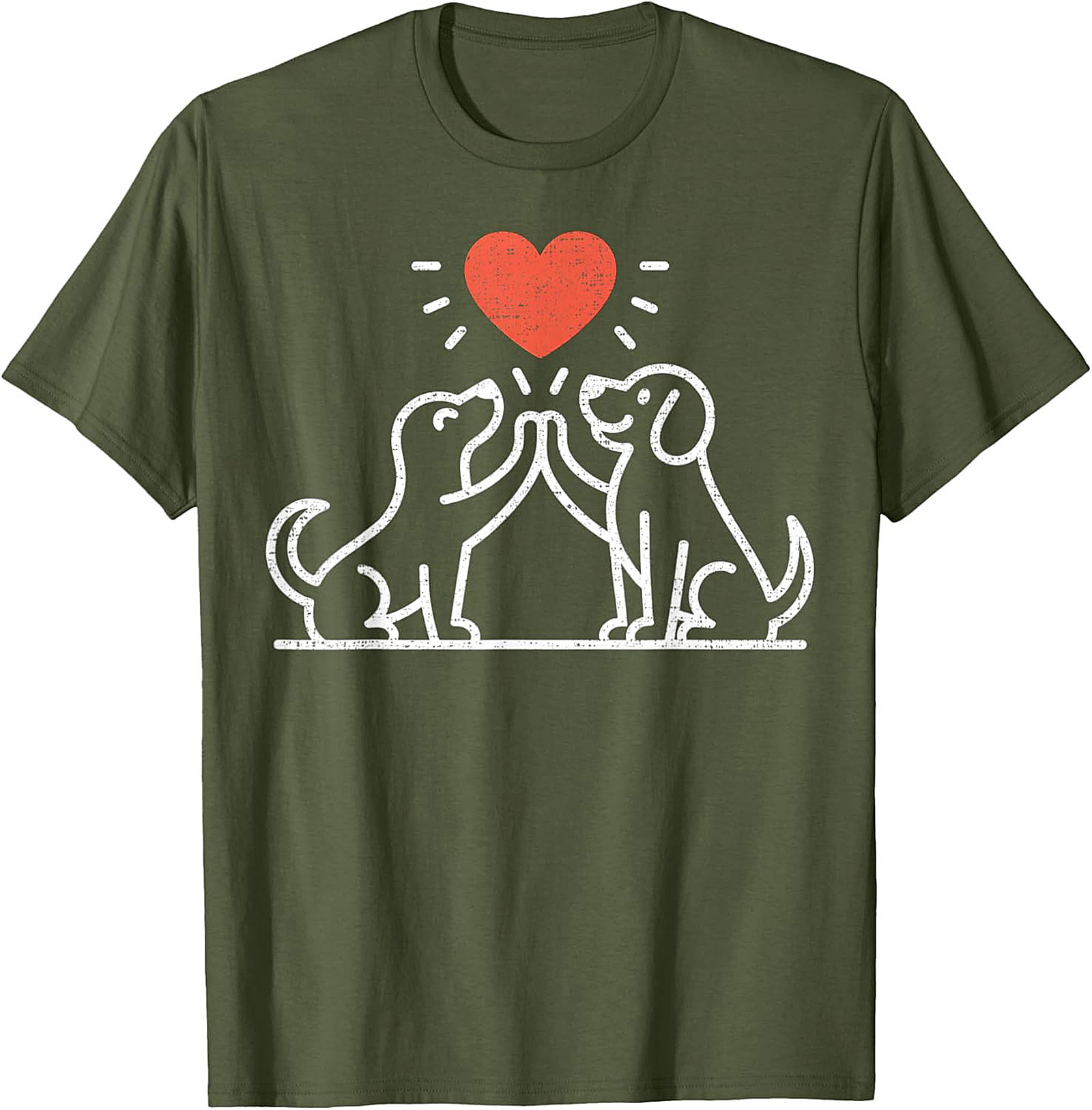 High Five Dog Lovers T-Shirt | Cute Canine Friendship Graphic Tee