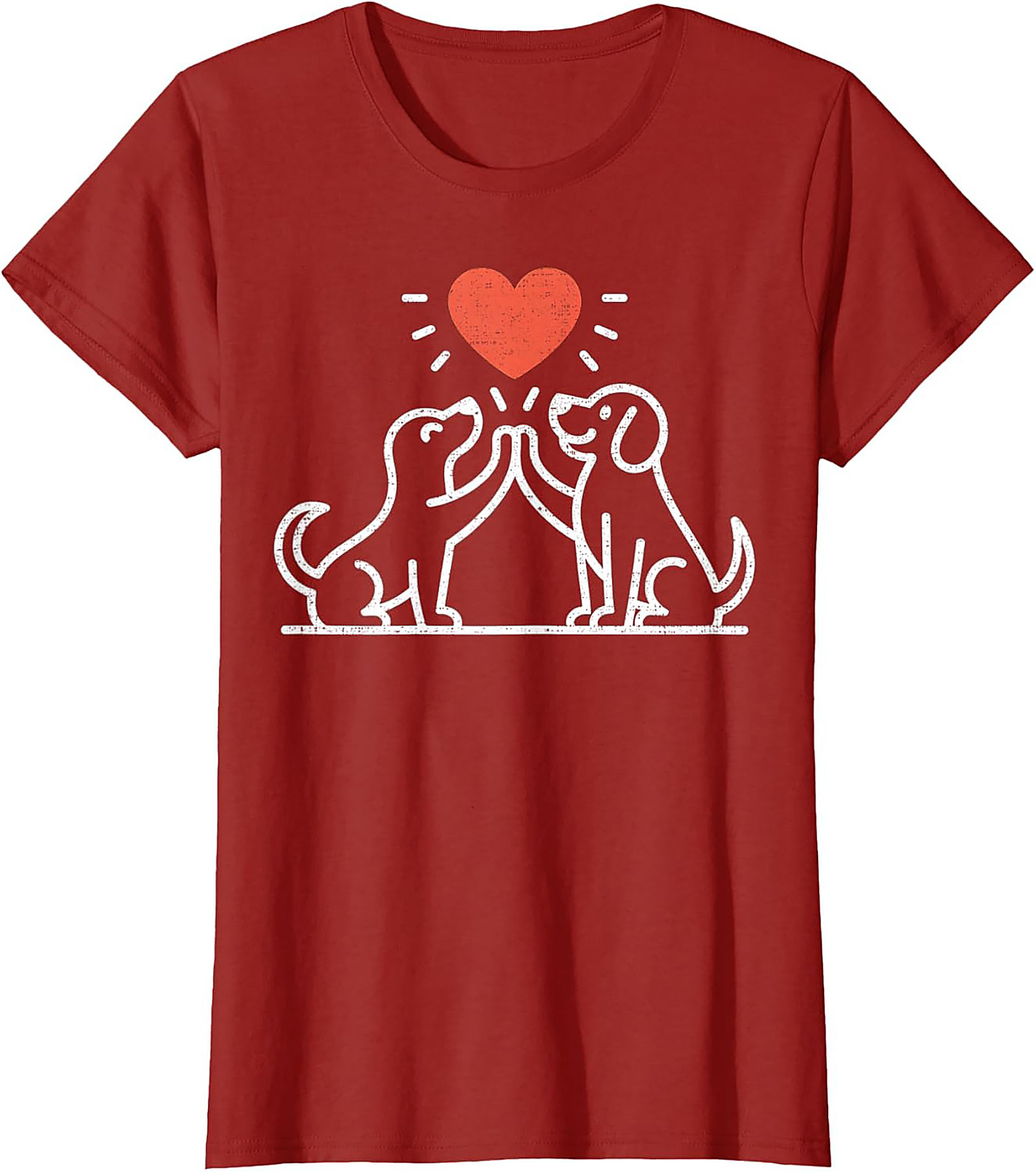 High Five Dog Lovers T-Shirt | Cute Canine Friendship Graphic Tee