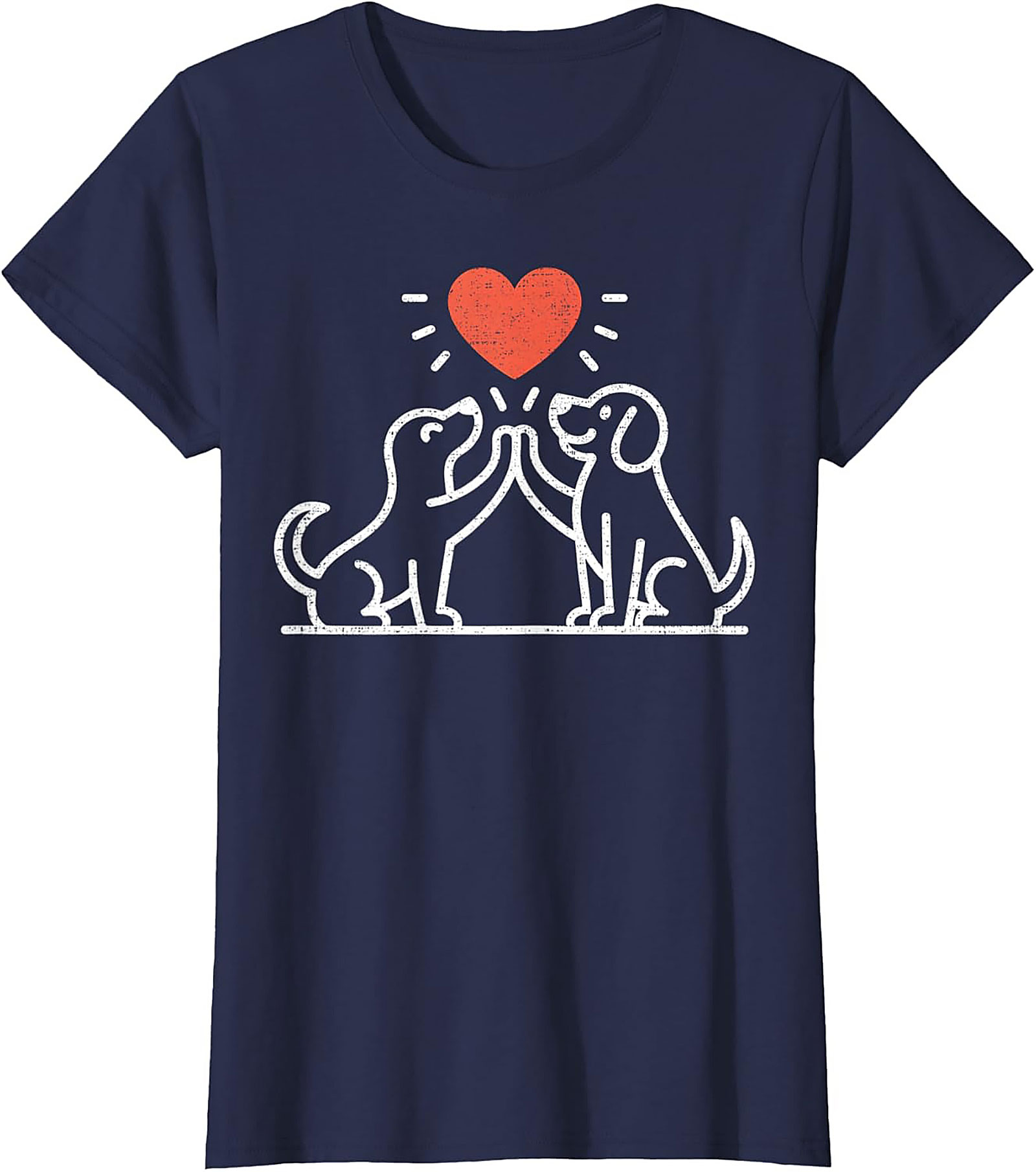 High Five Dog Lovers T-Shirt | Cute Canine Friendship Graphic Tee
