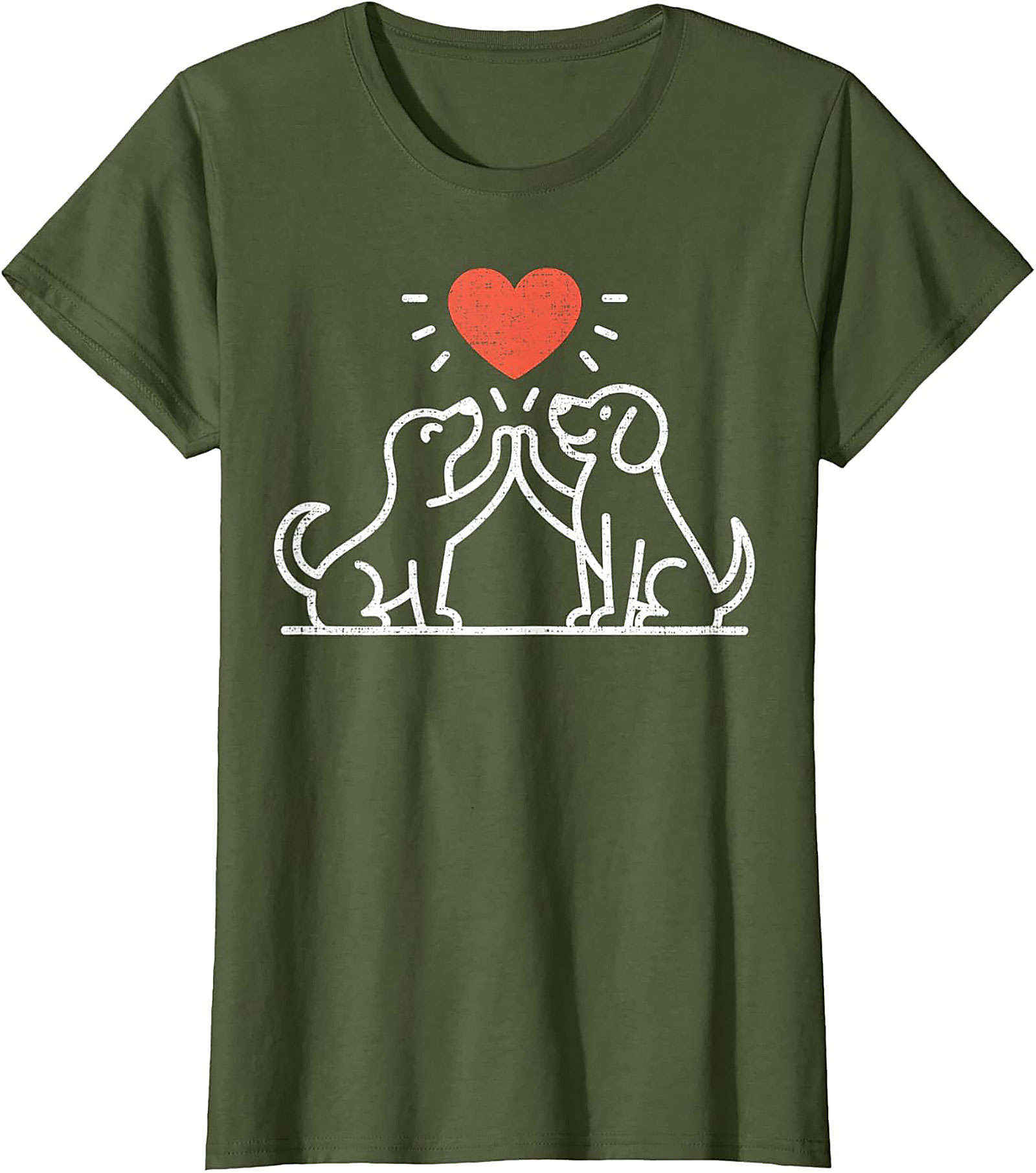 High Five Dog Lovers T-Shirt | Cute Canine Friendship Graphic Tee