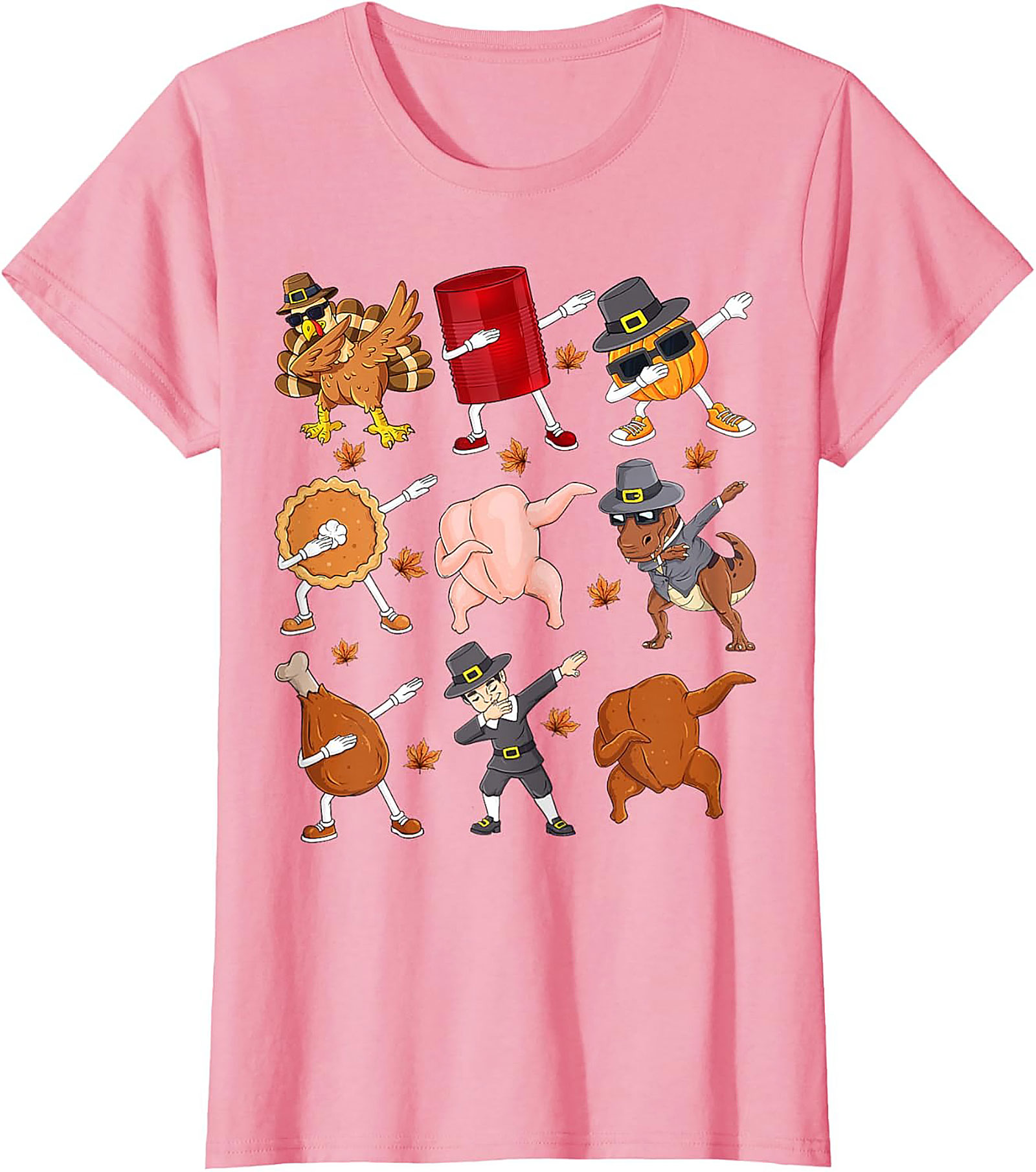 Funny Dabbing Thanksgiving T-shirt | Turkey & Pie Tee