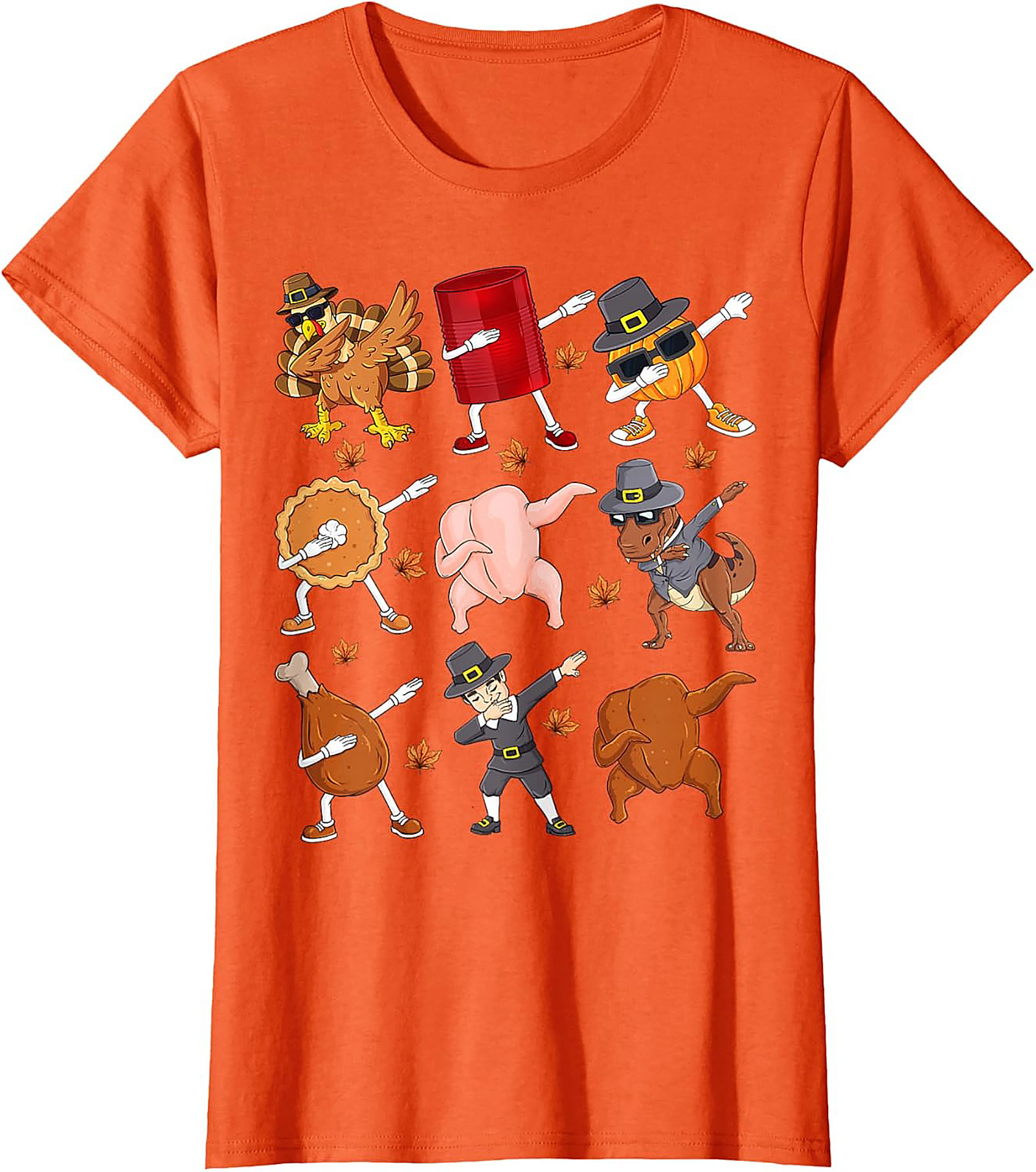 Funny Dabbing Thanksgiving T-shirt | Turkey & Pie Tee