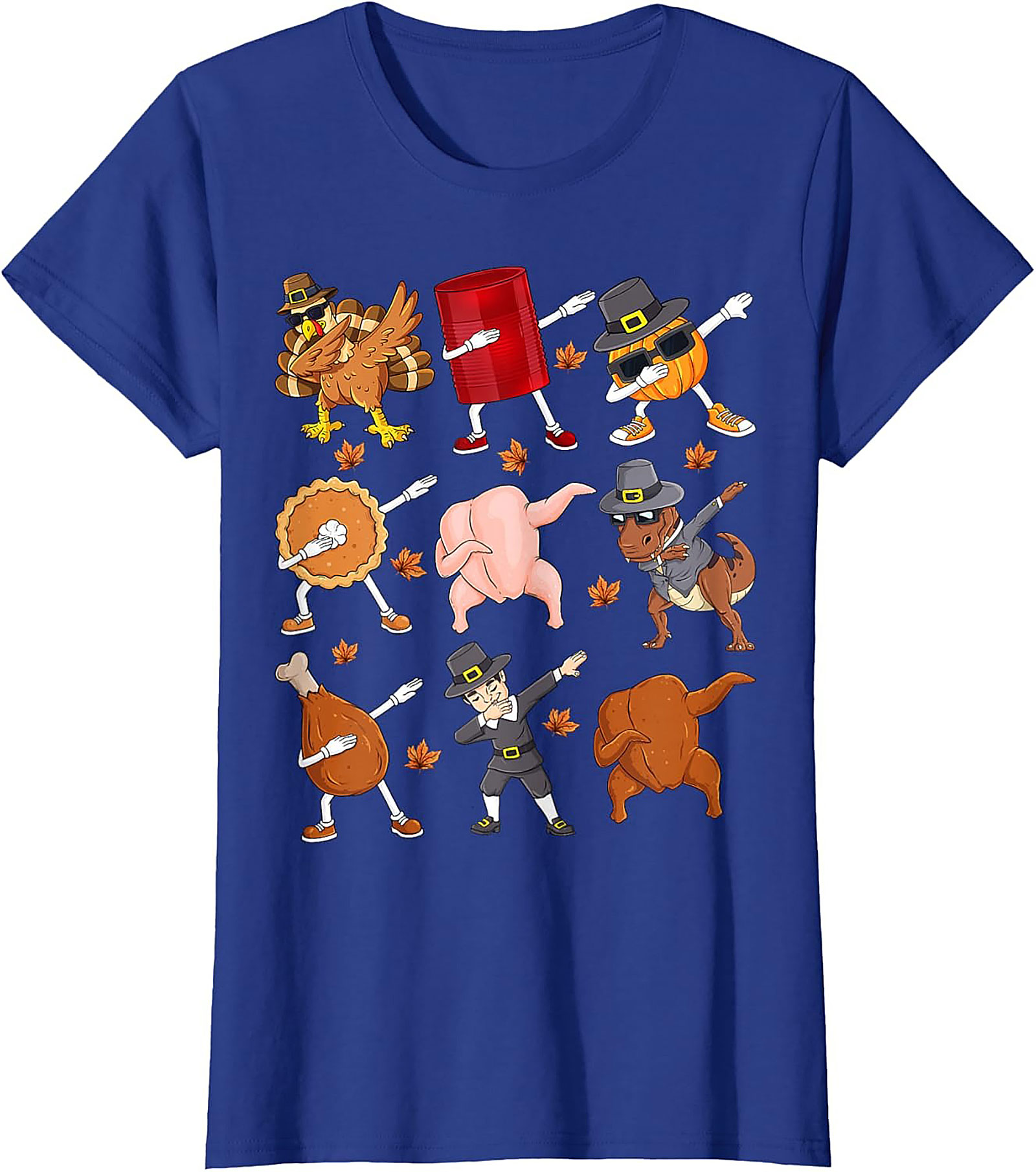 Funny Dabbing Thanksgiving T-shirt | Turkey & Pie Tee