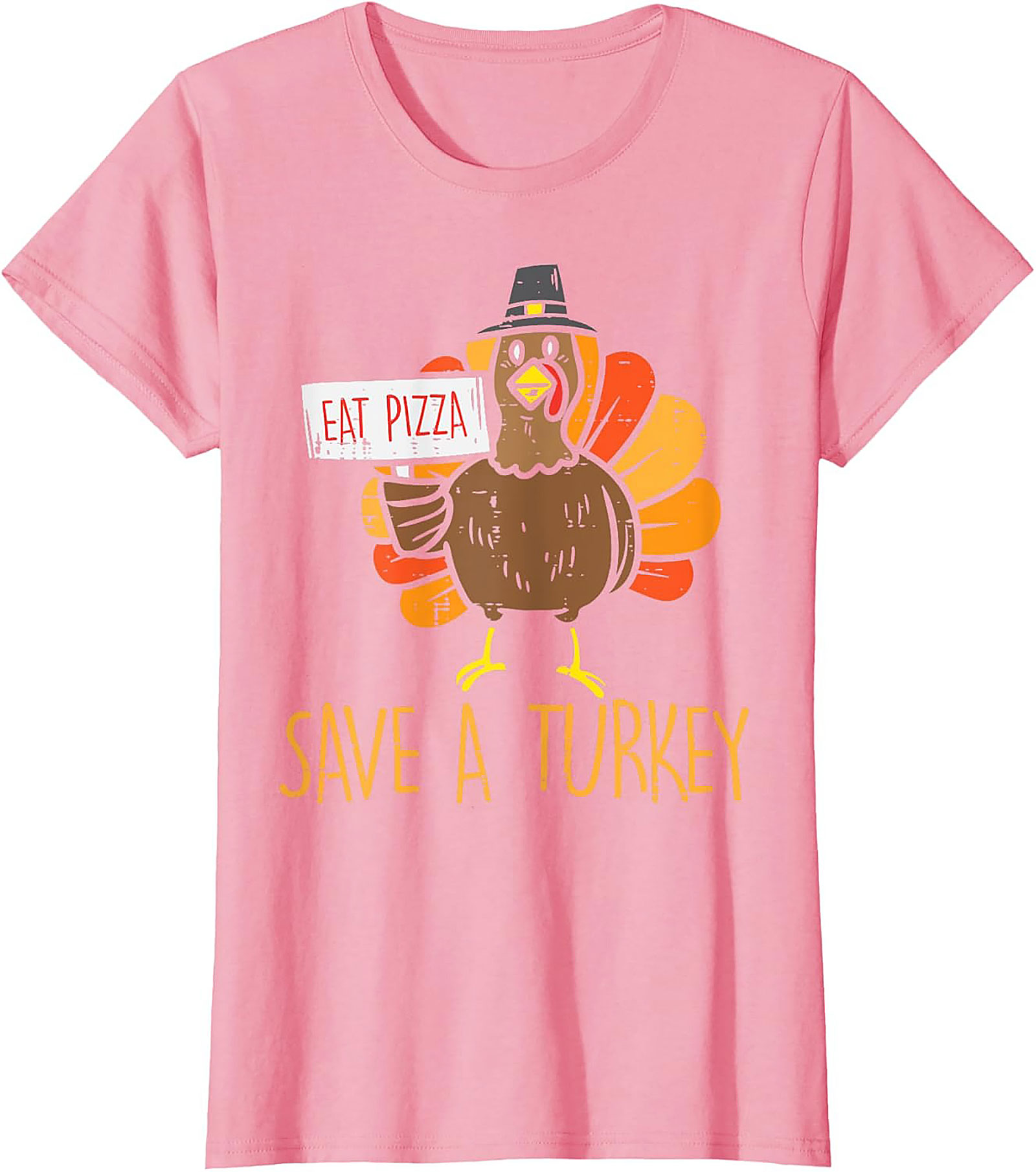 Funny Thanksgiving T-shirt: Eat Pizza, Save A Turkey Tee