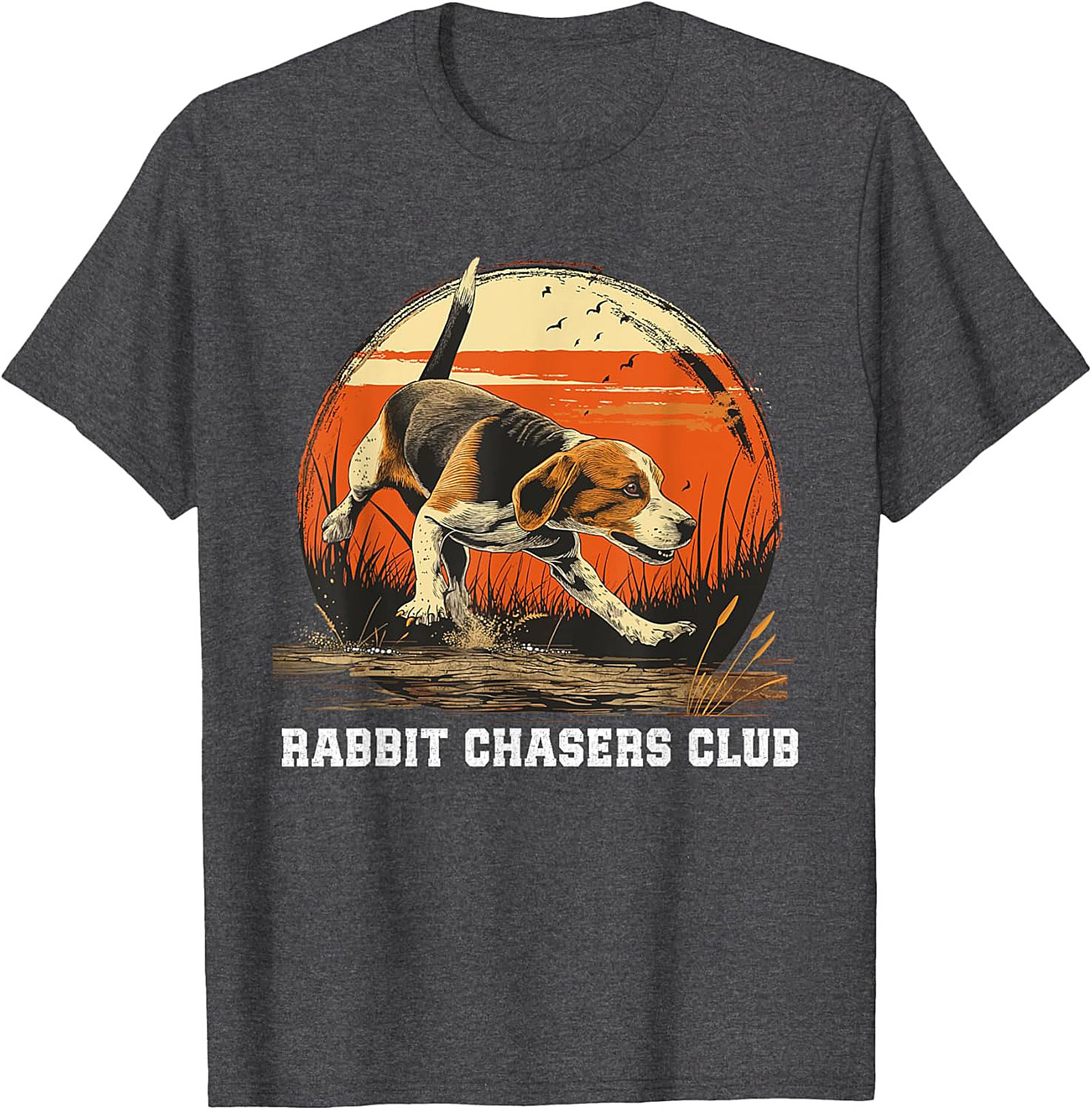 Beagle Rabbit Chasers Club T-shirt | Vintage Hound Dog Graphic Tee