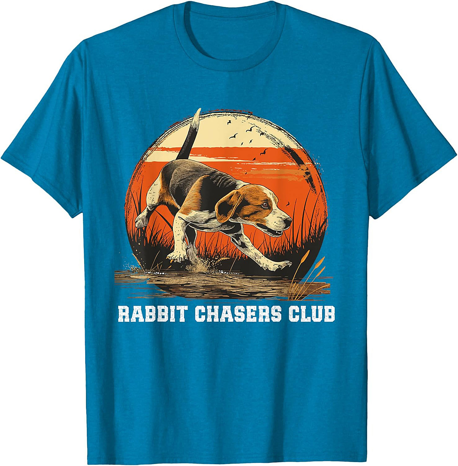 Beagle Rabbit Chasers Club T-shirt | Vintage Hound Dog Graphic Tee