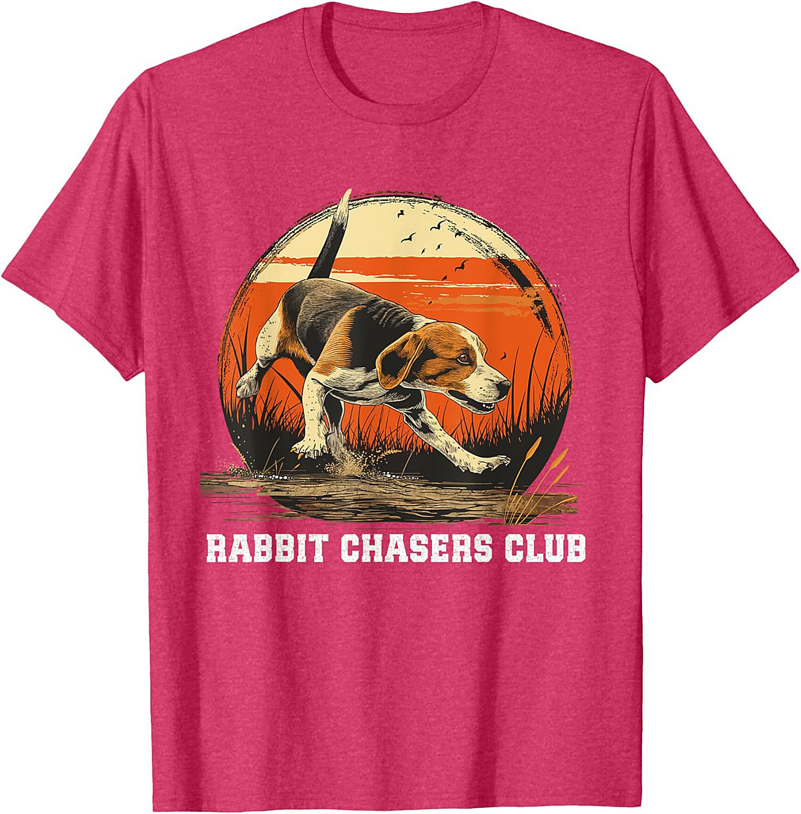 Beagle Rabbit Chasers Club T-shirt | Vintage Hound Dog Graphic Tee