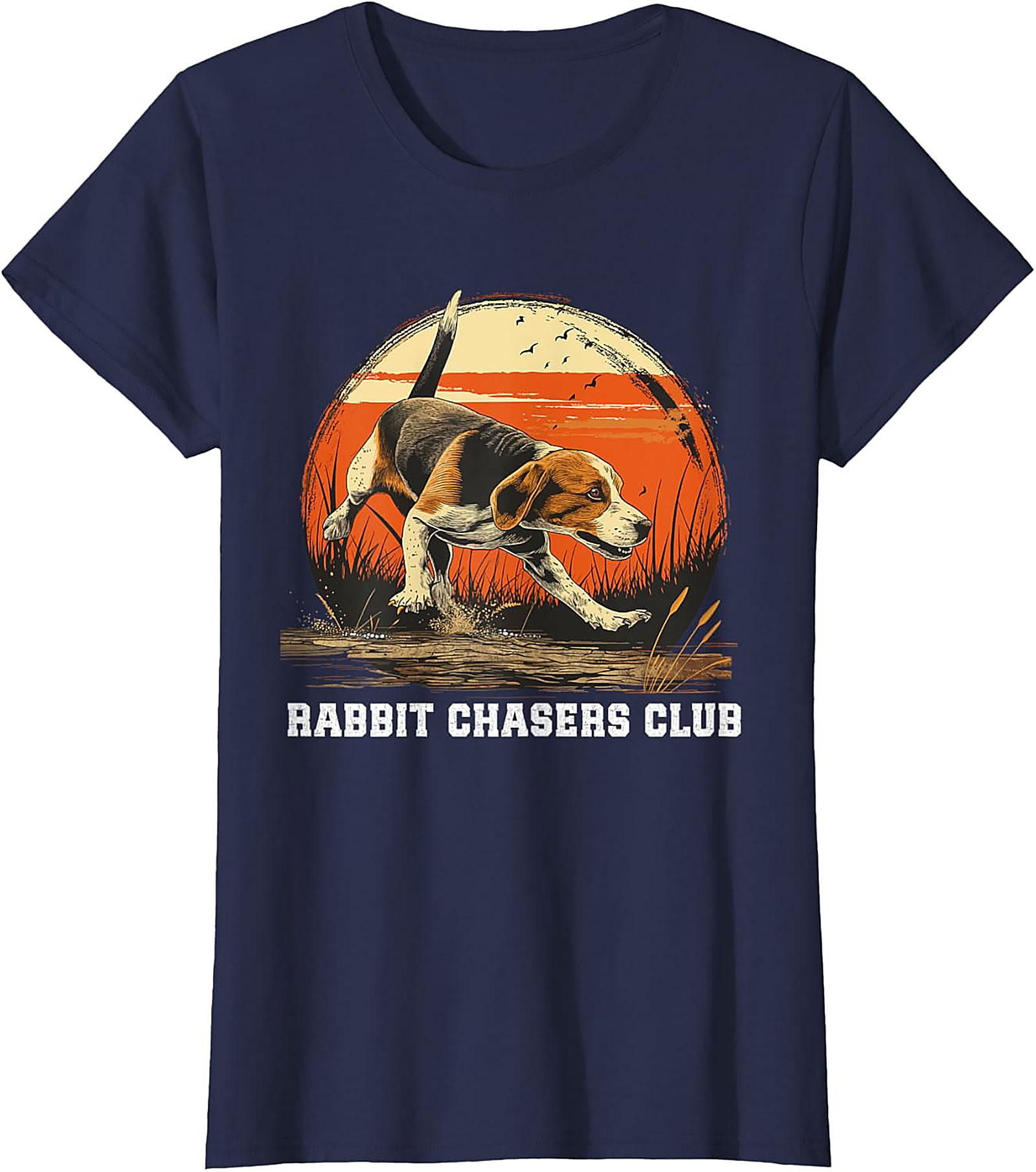 Beagle Rabbit Chasers Club T-shirt | Vintage Hound Dog Graphic Tee