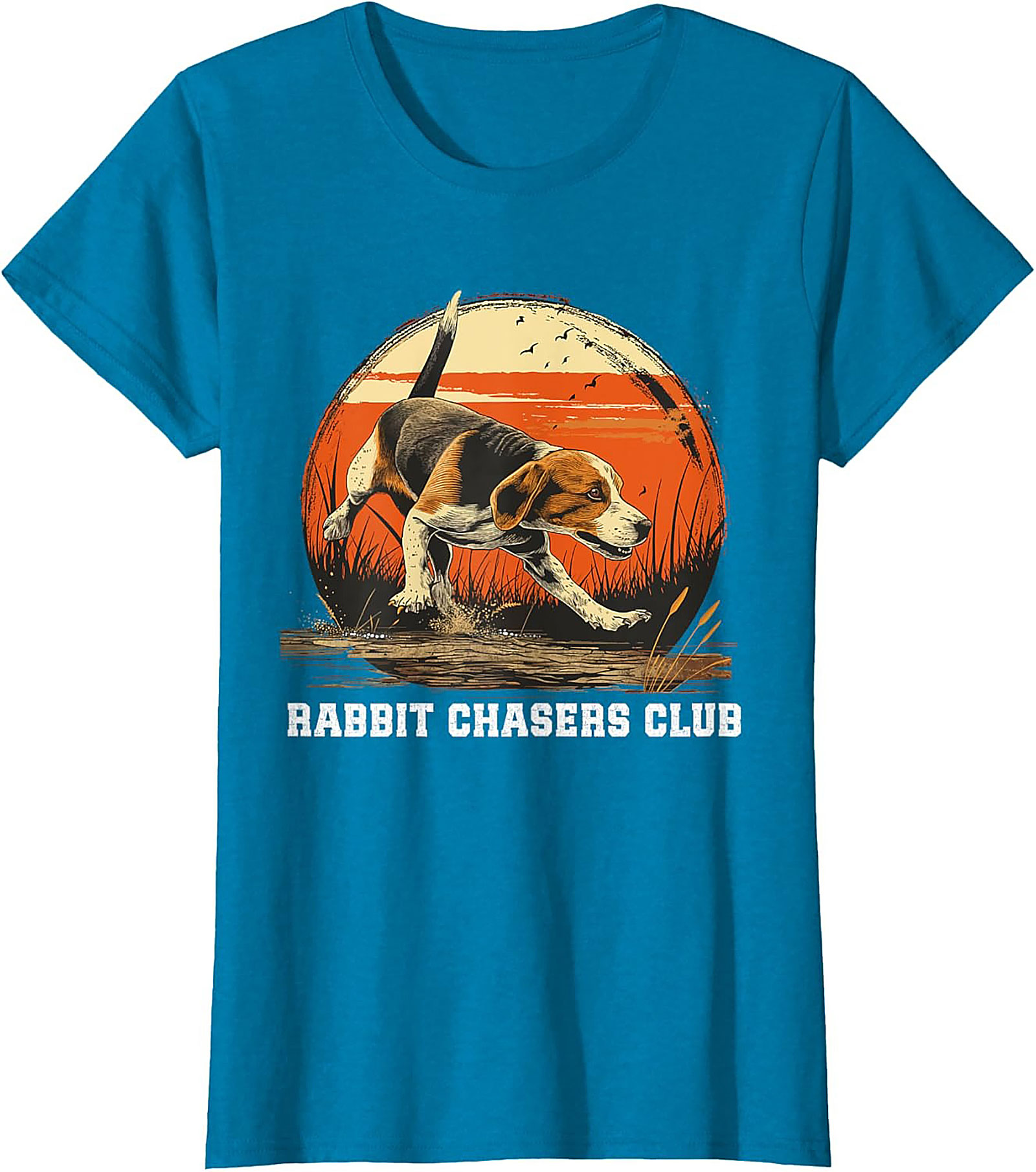 Beagle Rabbit Chasers Club T-shirt | Vintage Hound Dog Graphic Tee