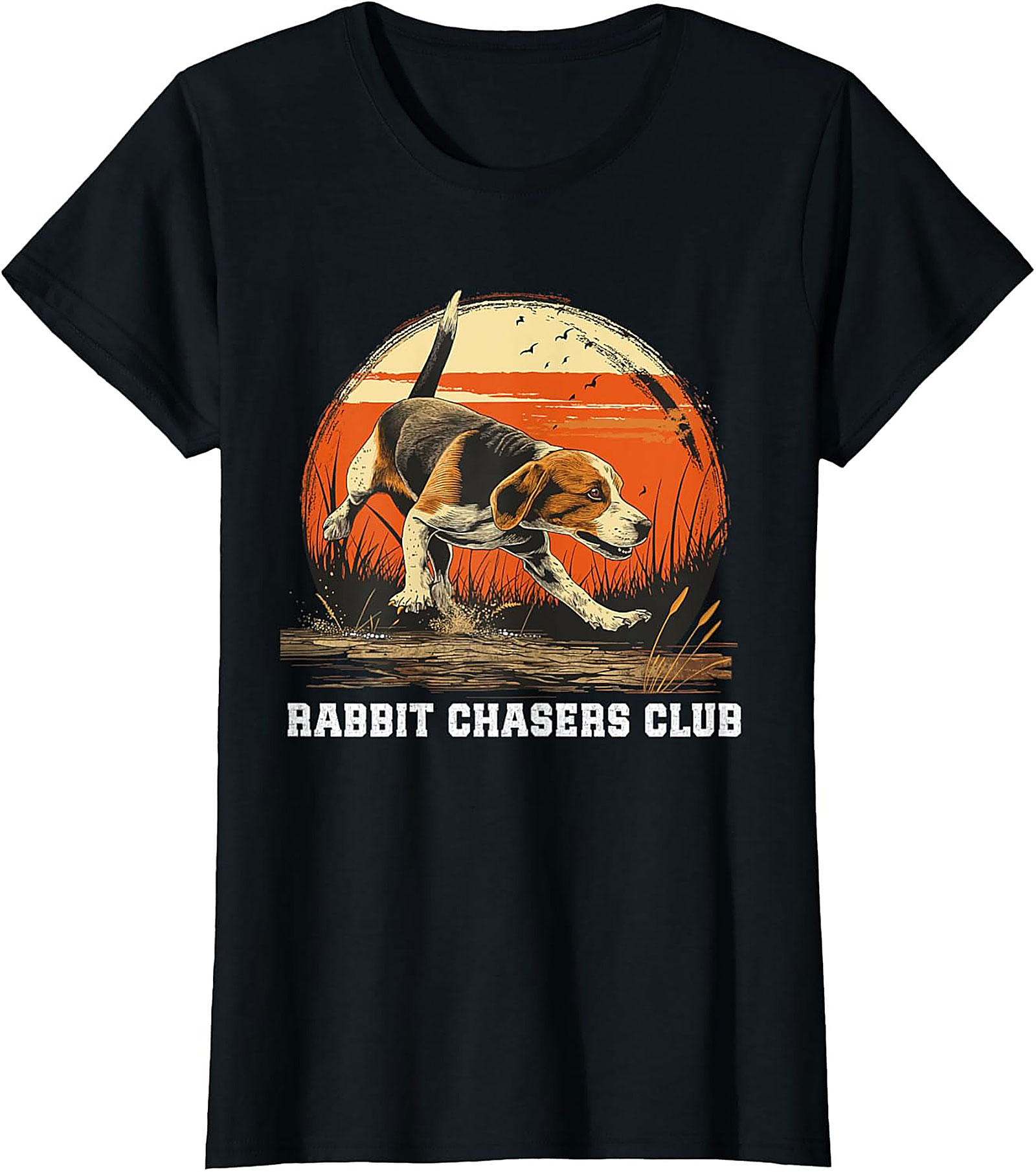 Beagle Rabbit Chasers Club T-shirt | Vintage Hound Dog Graphic Tee