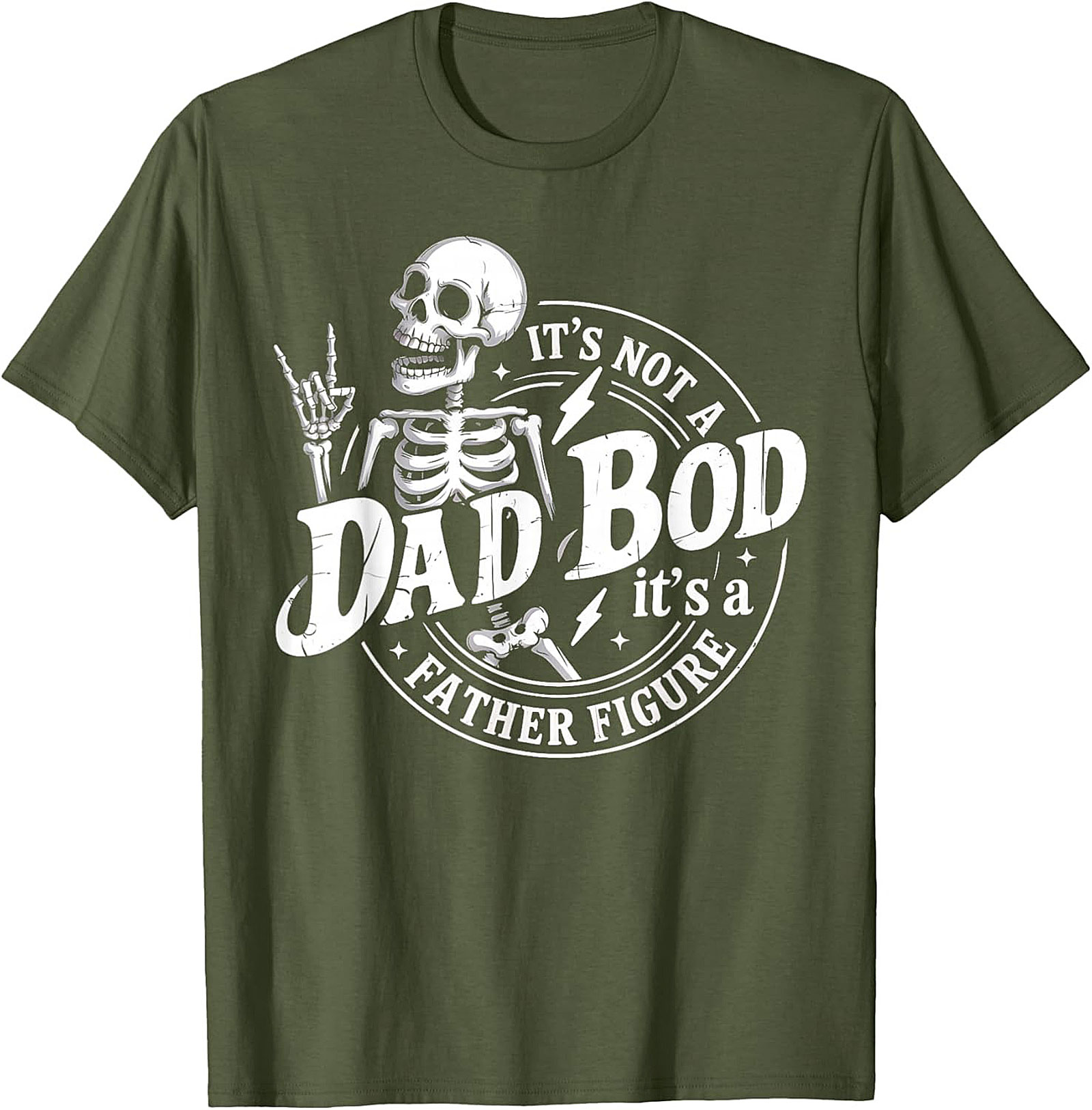 Funny Father Figure T-shirt Not a Dad Bod Graphic Tee