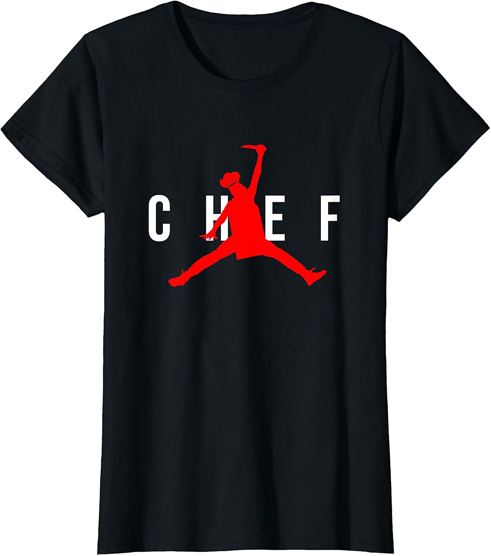Chef Jumpman Parody Graphic Tee Funny Chef Shirt