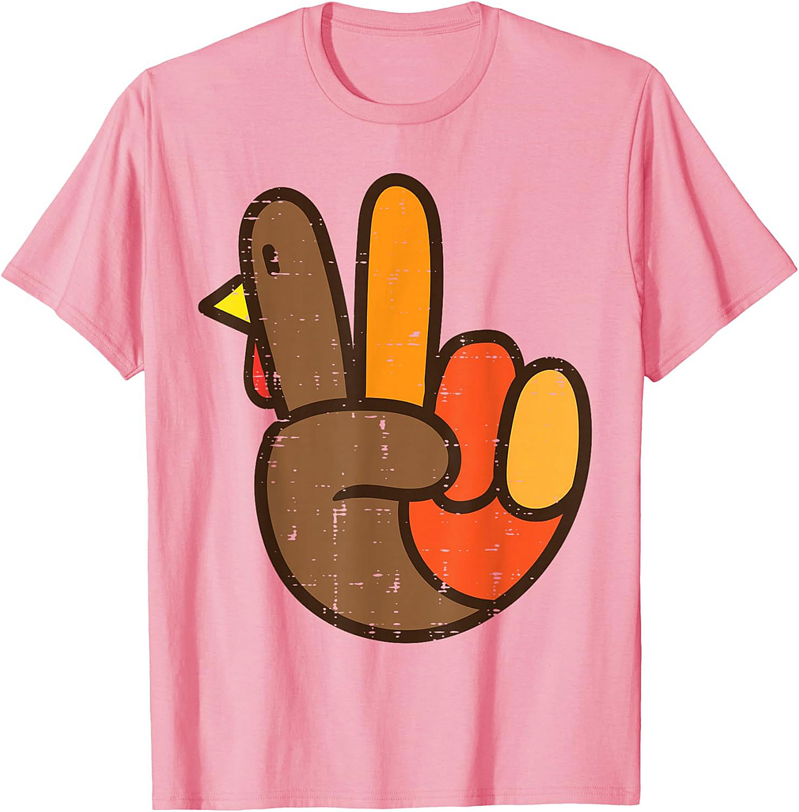 Funny Turkey Peace Sign T-shirt | Thanksgiving Graphic Tee