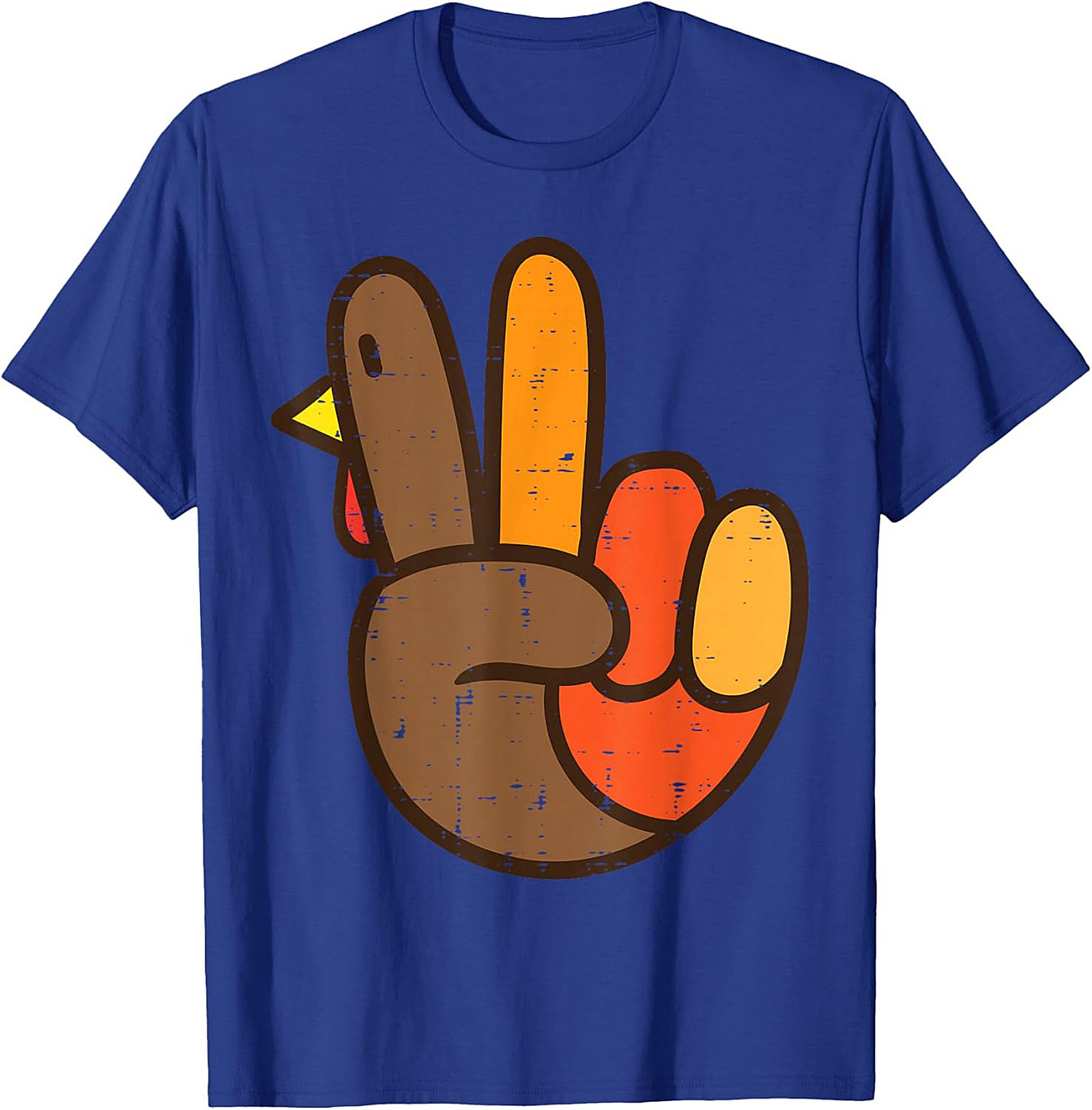 Funny Turkey Peace Sign T-shirt | Thanksgiving Graphic Tee