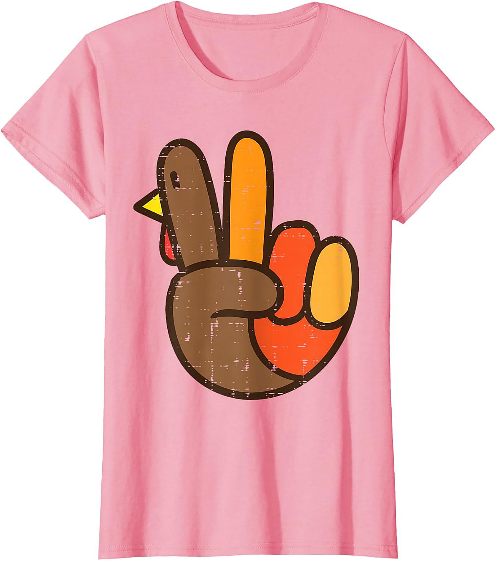 Funny Turkey Peace Sign T-shirt | Thanksgiving Graphic Tee