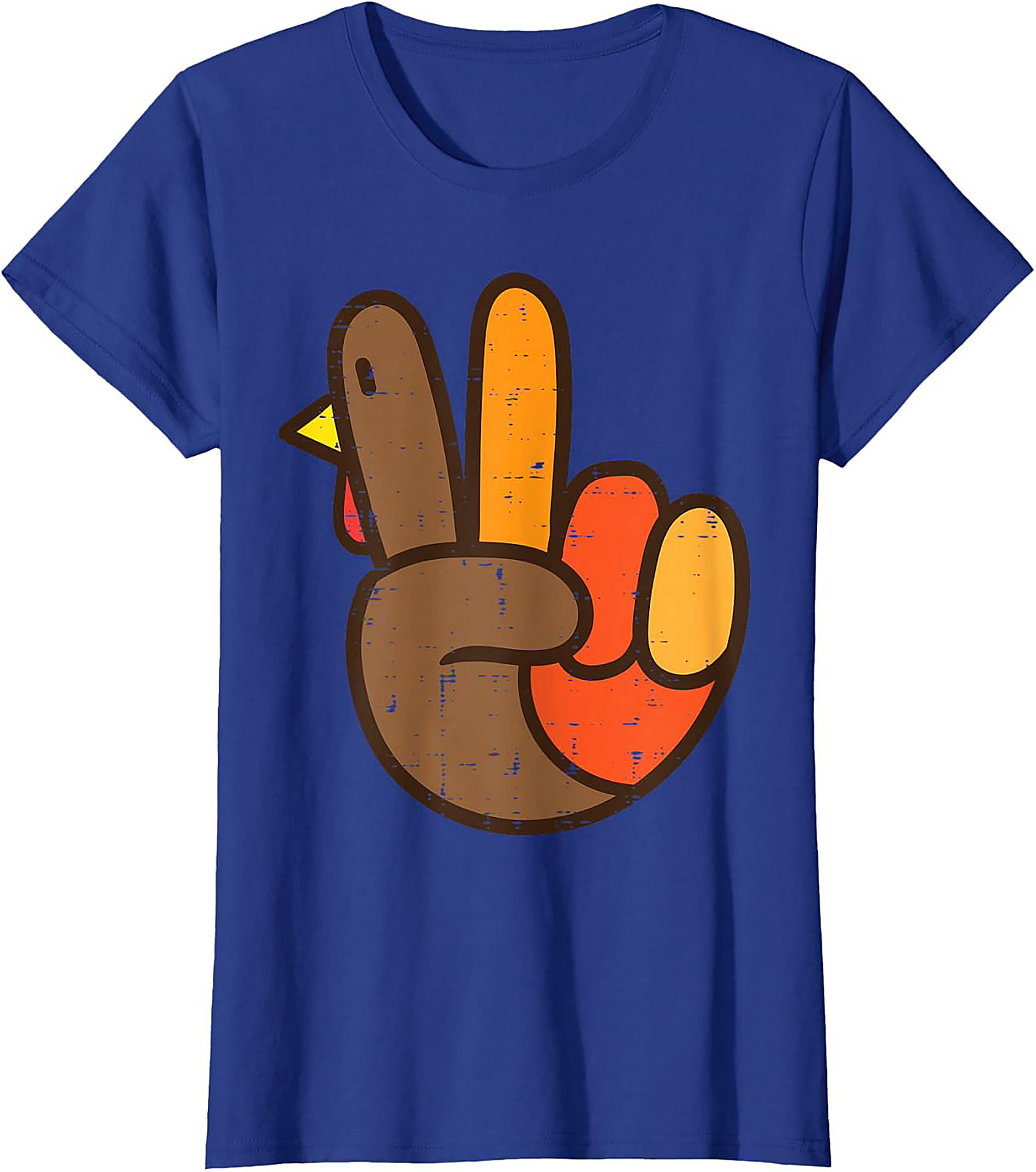 Funny Turkey Peace Sign T-shirt | Thanksgiving Graphic Tee
