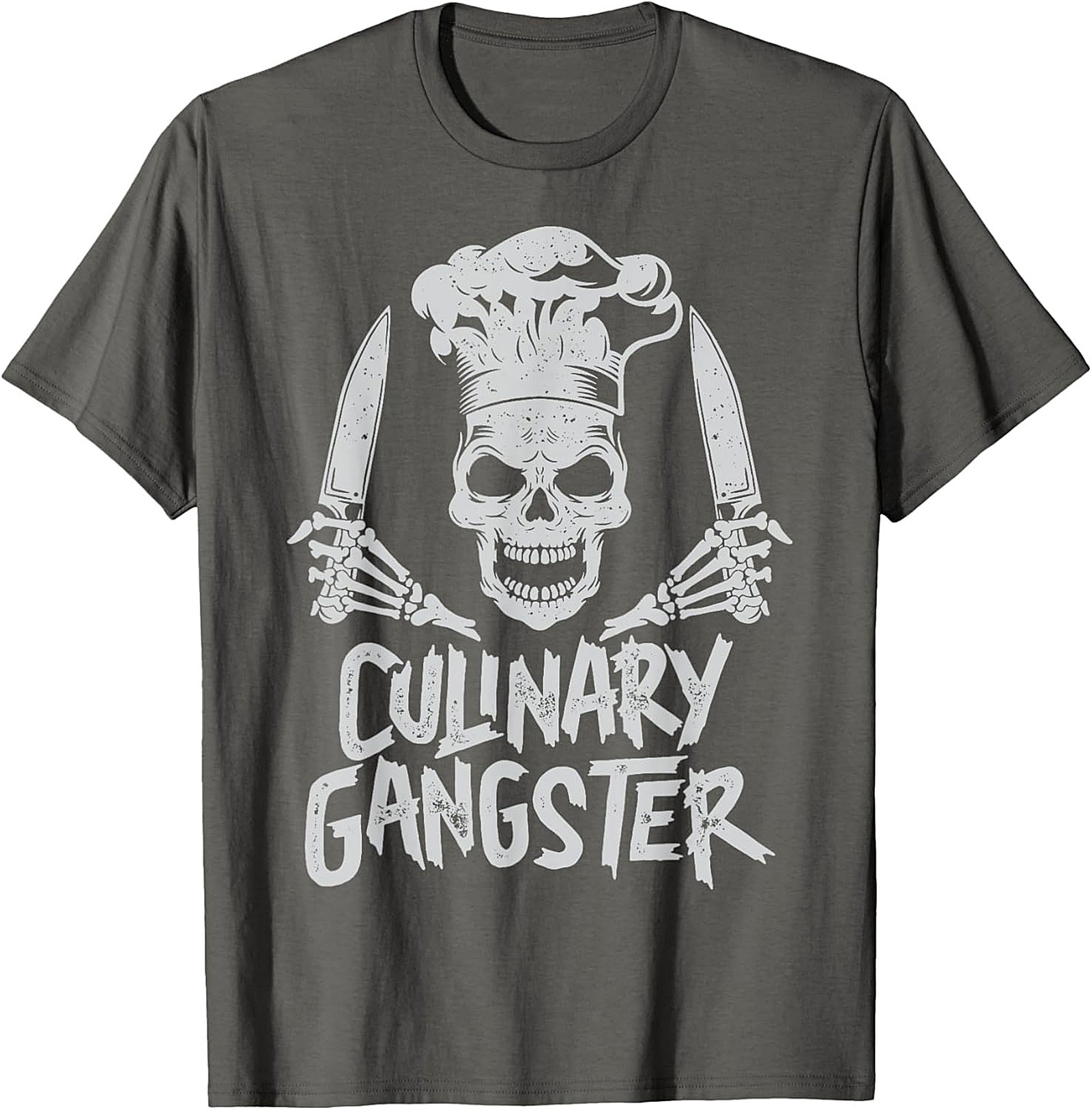 Culinary Gangster T-shirt Chef Skull Funny Cooking Tee