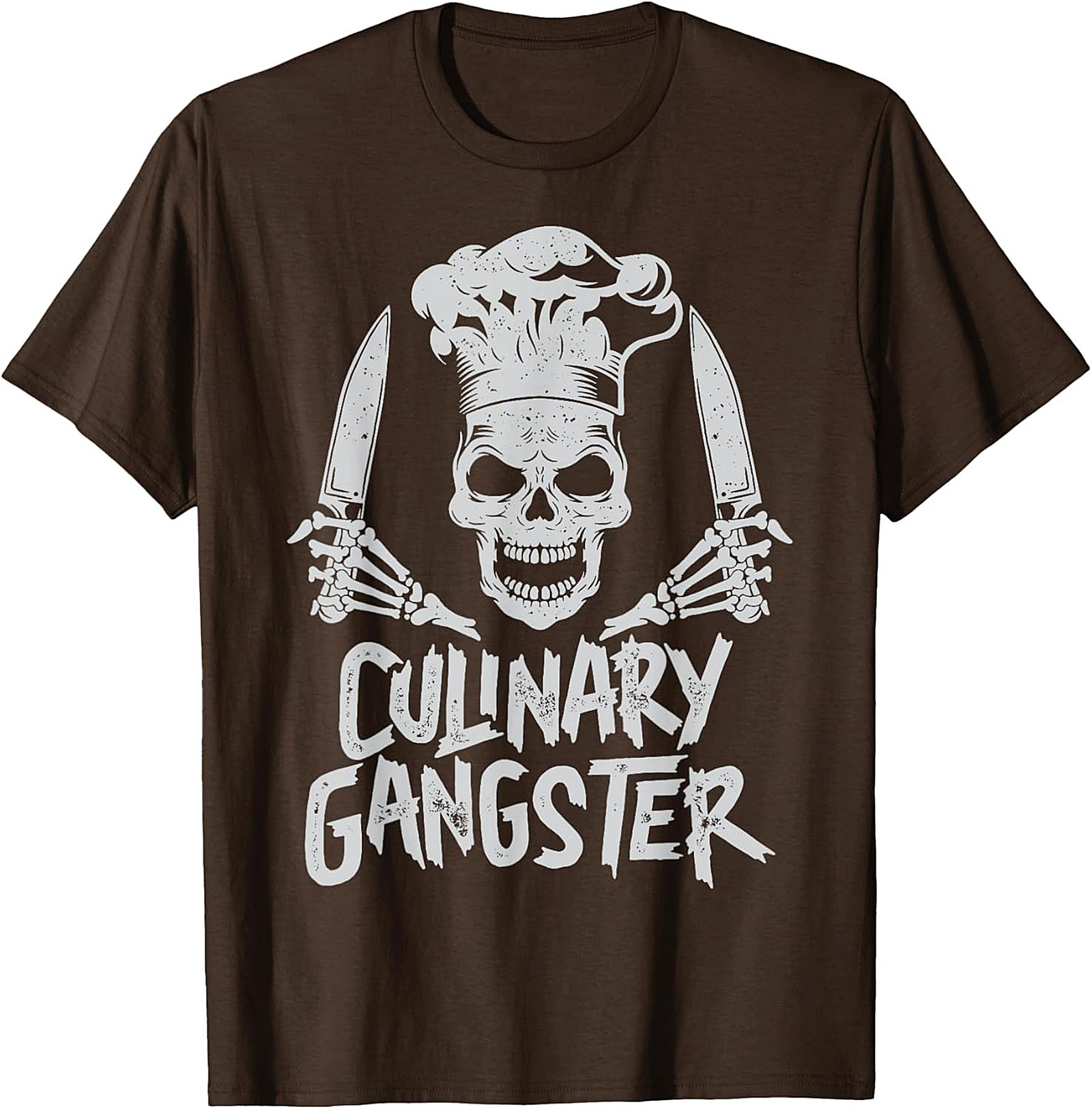 Culinary Gangster T-shirt Chef Skull Funny Cooking Tee