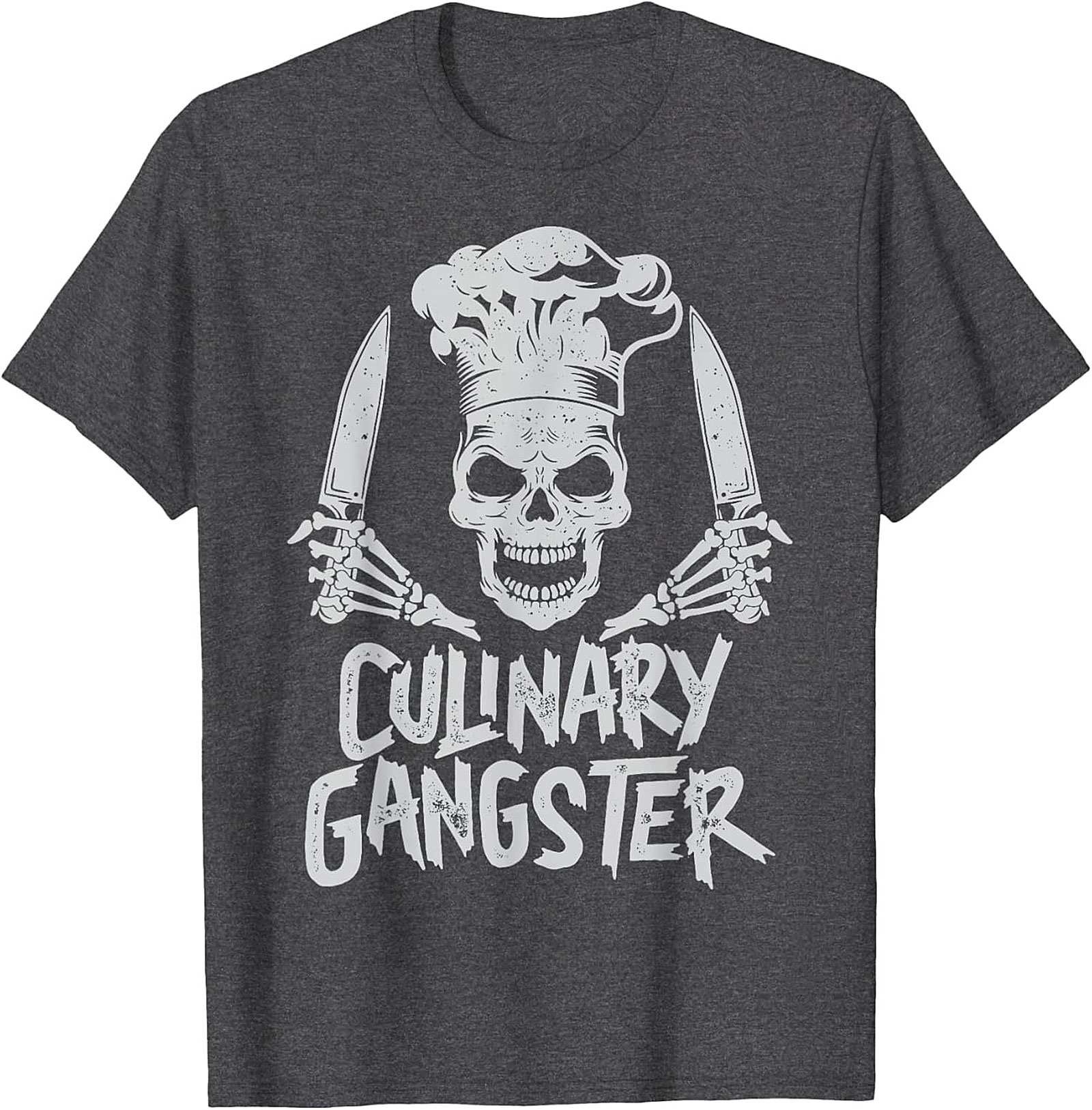 Culinary Gangster T-shirt Chef Skull Funny Cooking Tee