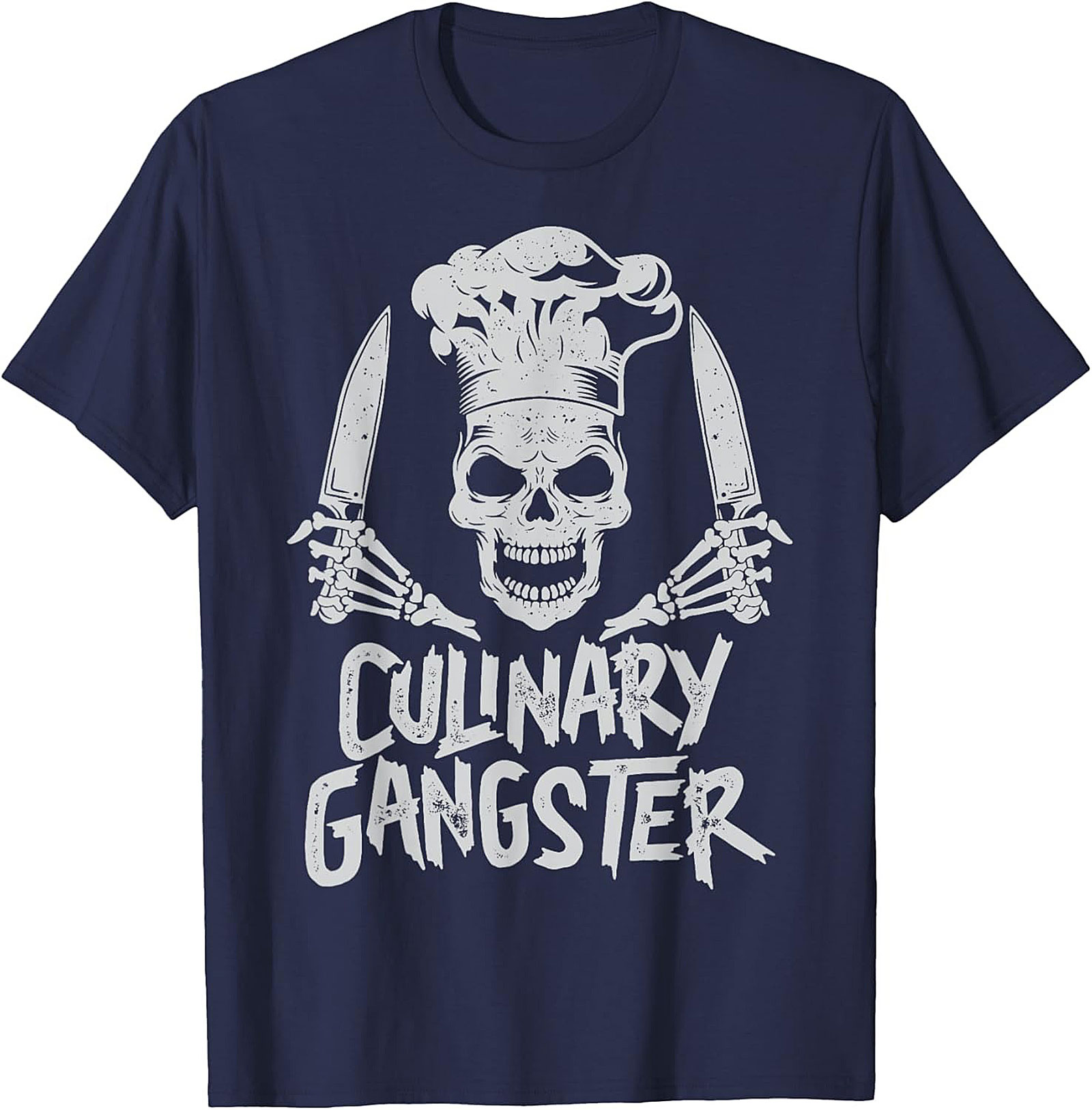 Culinary Gangster T-shirt Chef Skull Funny Cooking Tee