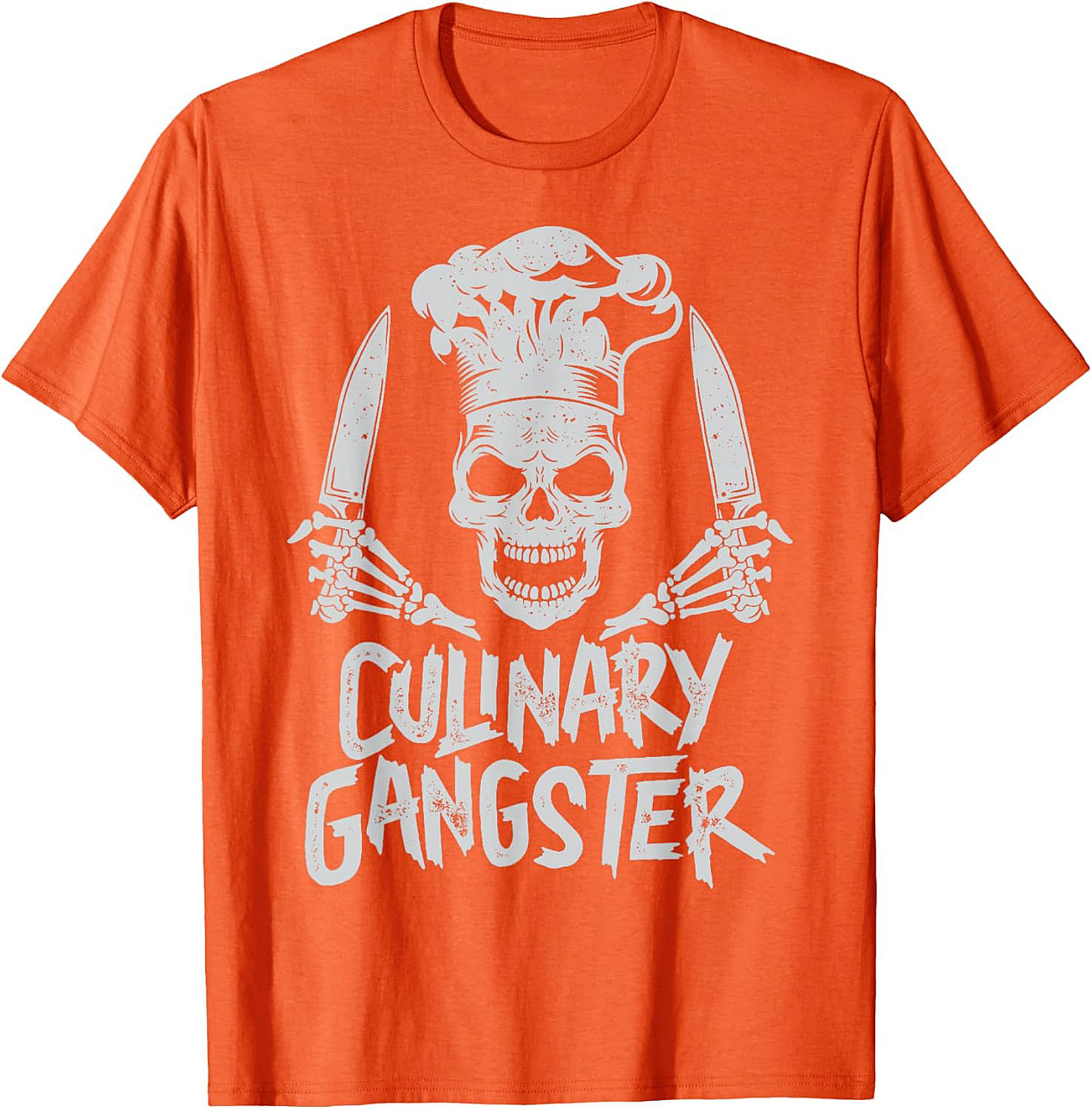 Culinary Gangster T-shirt Chef Skull Funny Cooking Tee