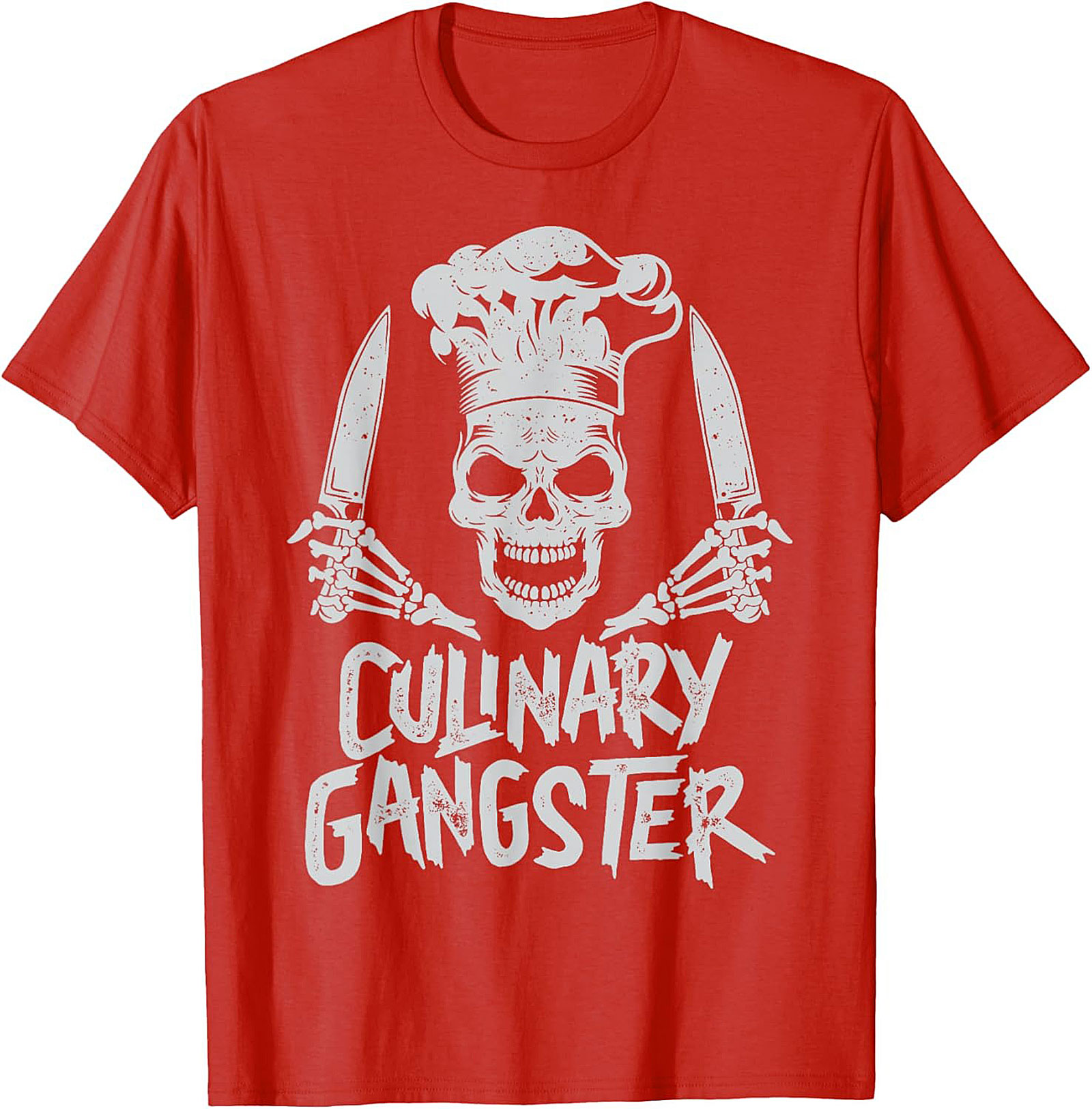 Culinary Gangster T-shirt Chef Skull Funny Cooking Tee
