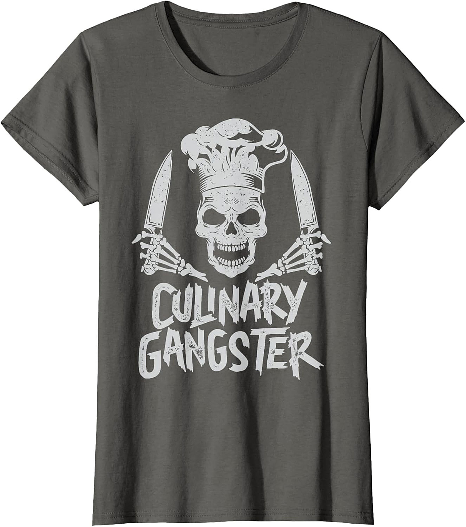 Culinary Gangster T-shirt Chef Skull Funny Cooking Tee