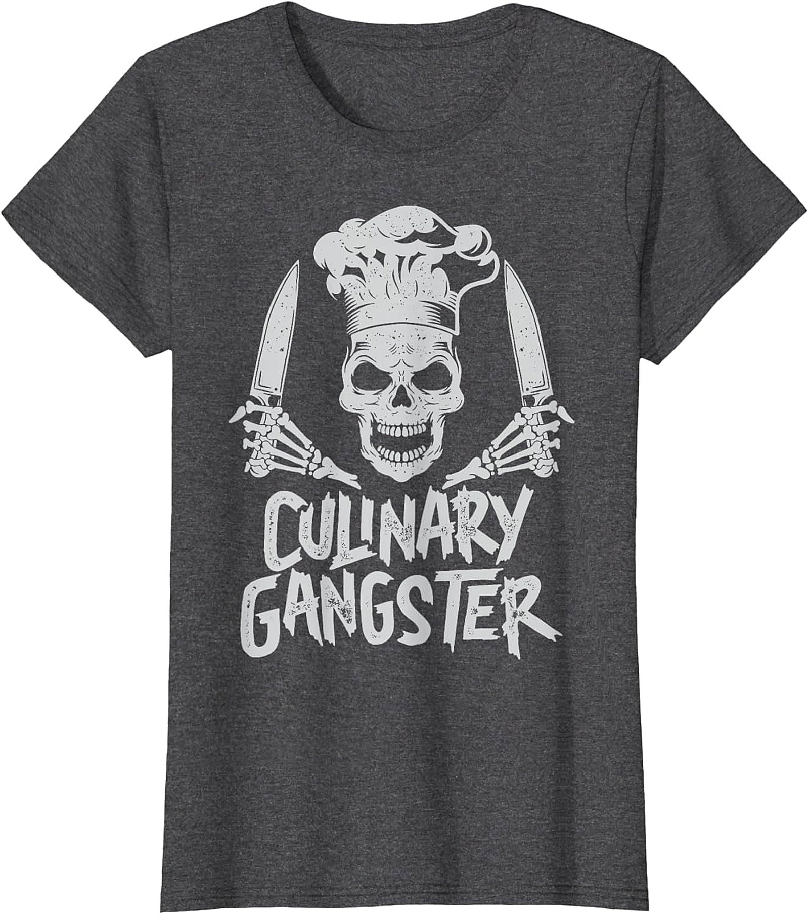 Culinary Gangster T-shirt Chef Skull Funny Cooking Tee