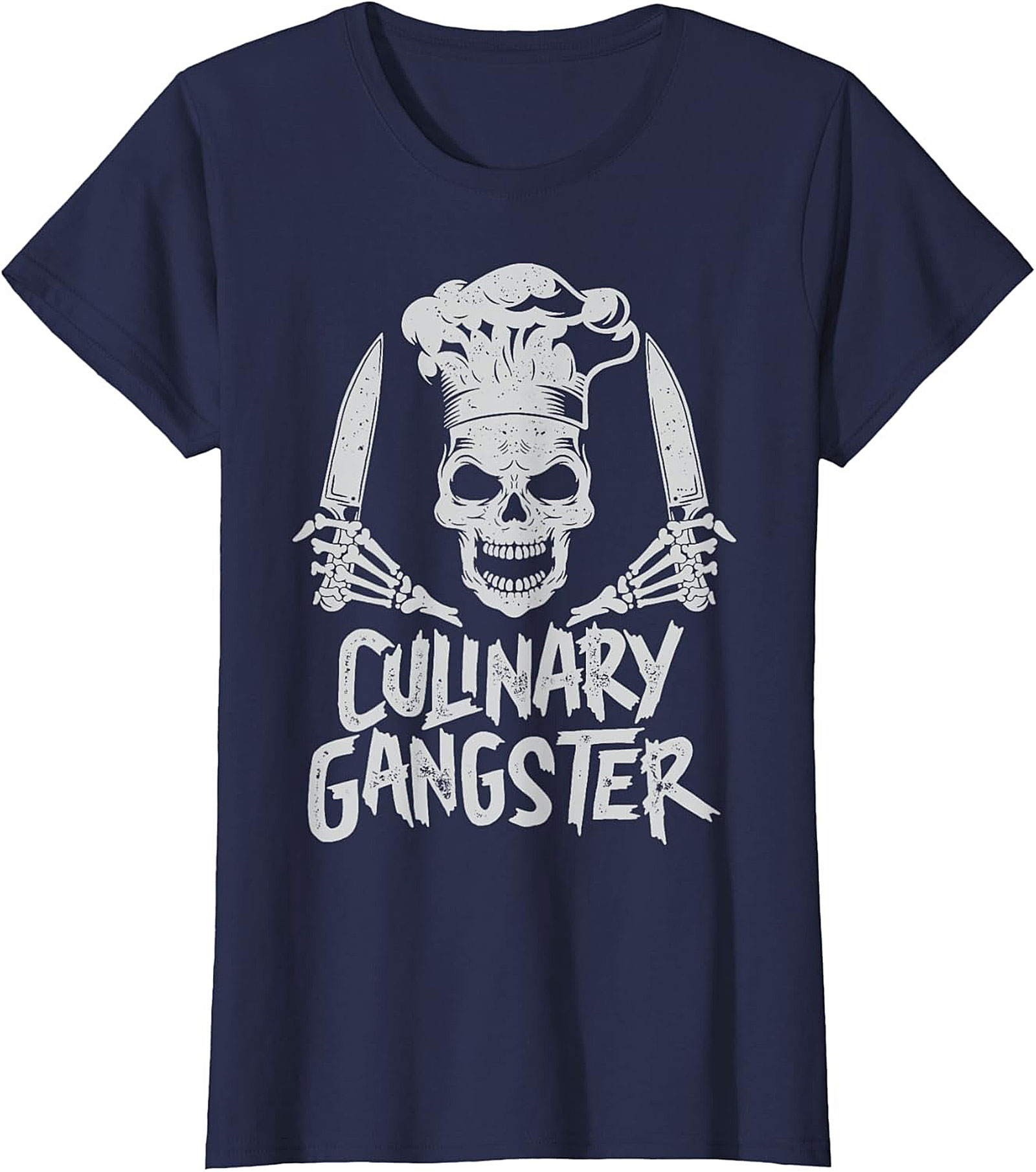 Culinary Gangster T-shirt Chef Skull Funny Cooking Tee