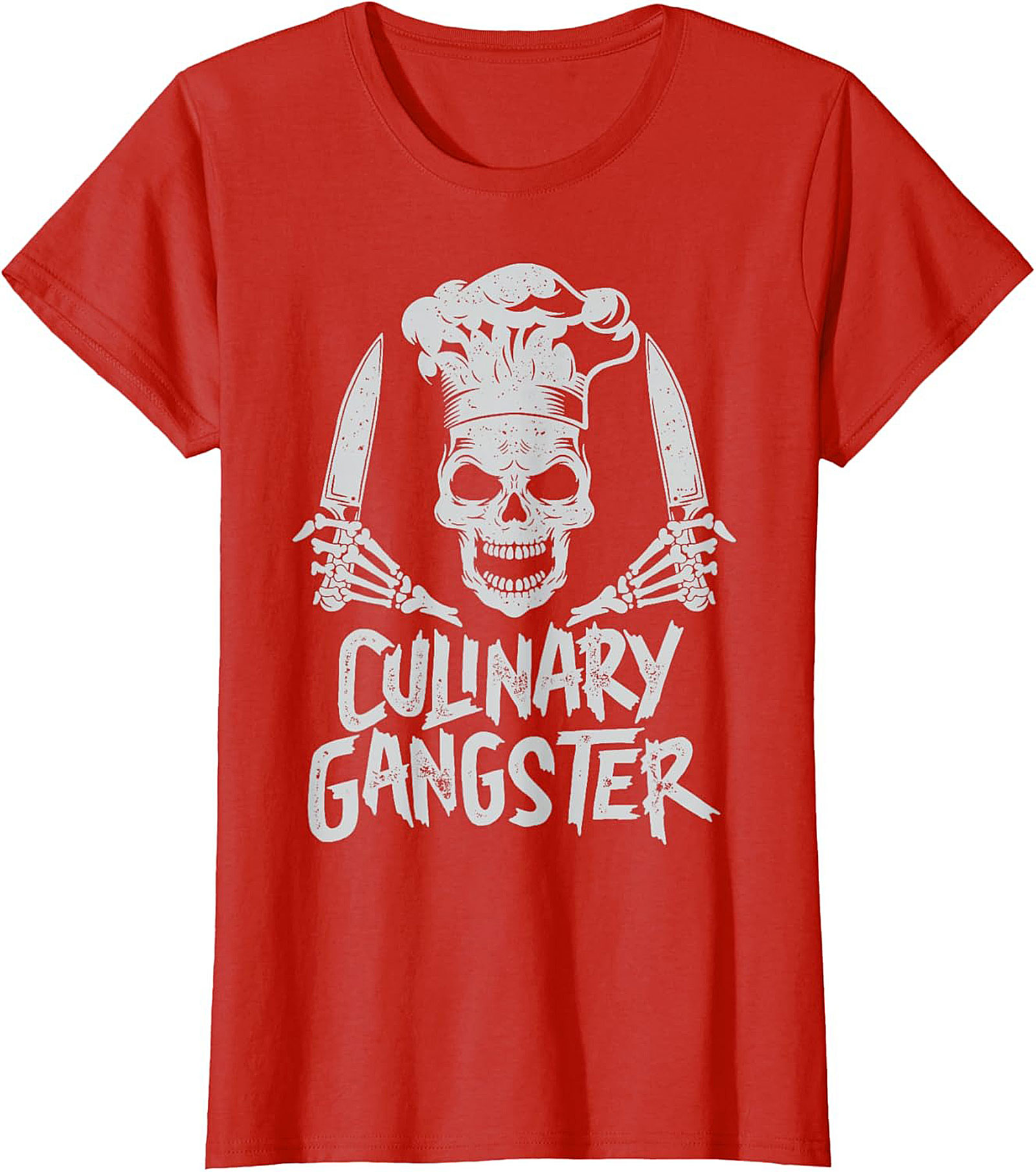 Culinary Gangster T-shirt Chef Skull Funny Cooking Tee