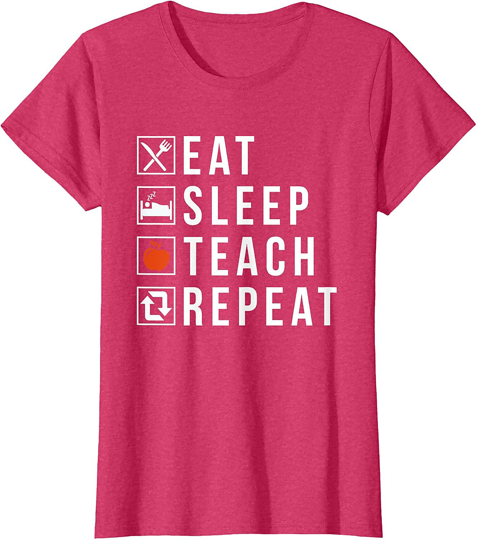  Eat Sleep Teach Repeat Funny Teacher T-Shirt Gift