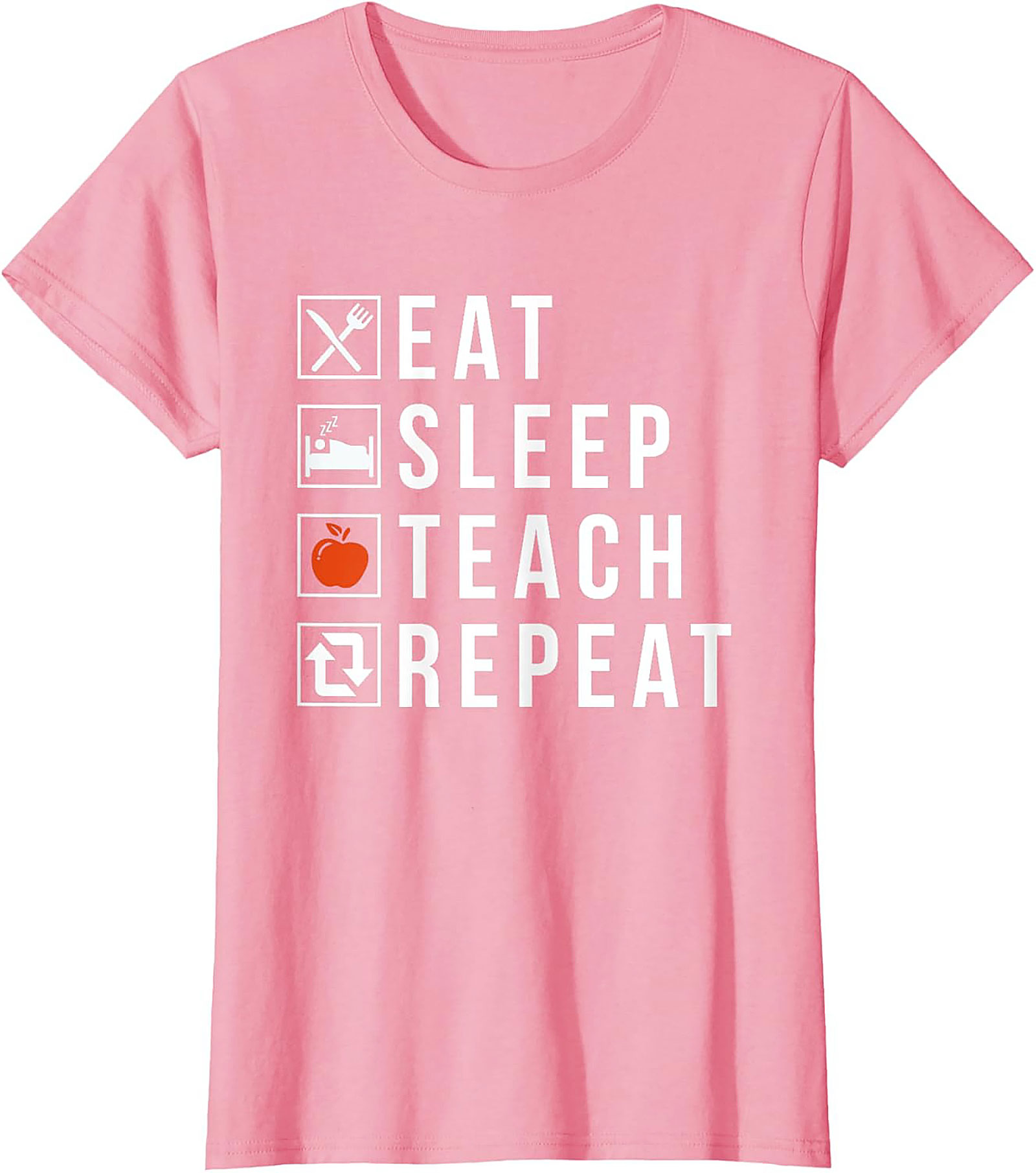  Eat Sleep Teach Repeat Funny Teacher T-Shirt Gift