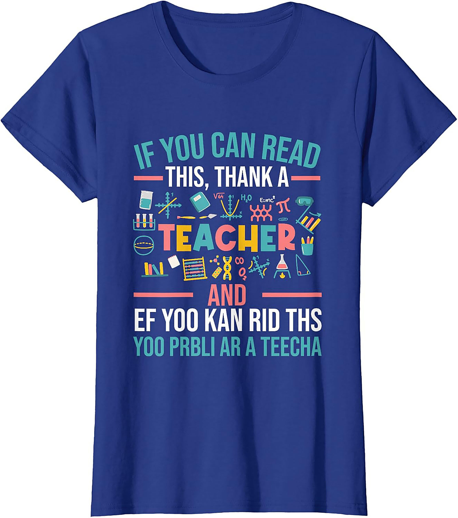 Funny Teacher Graphic Tee Thank A Teacher Shirt