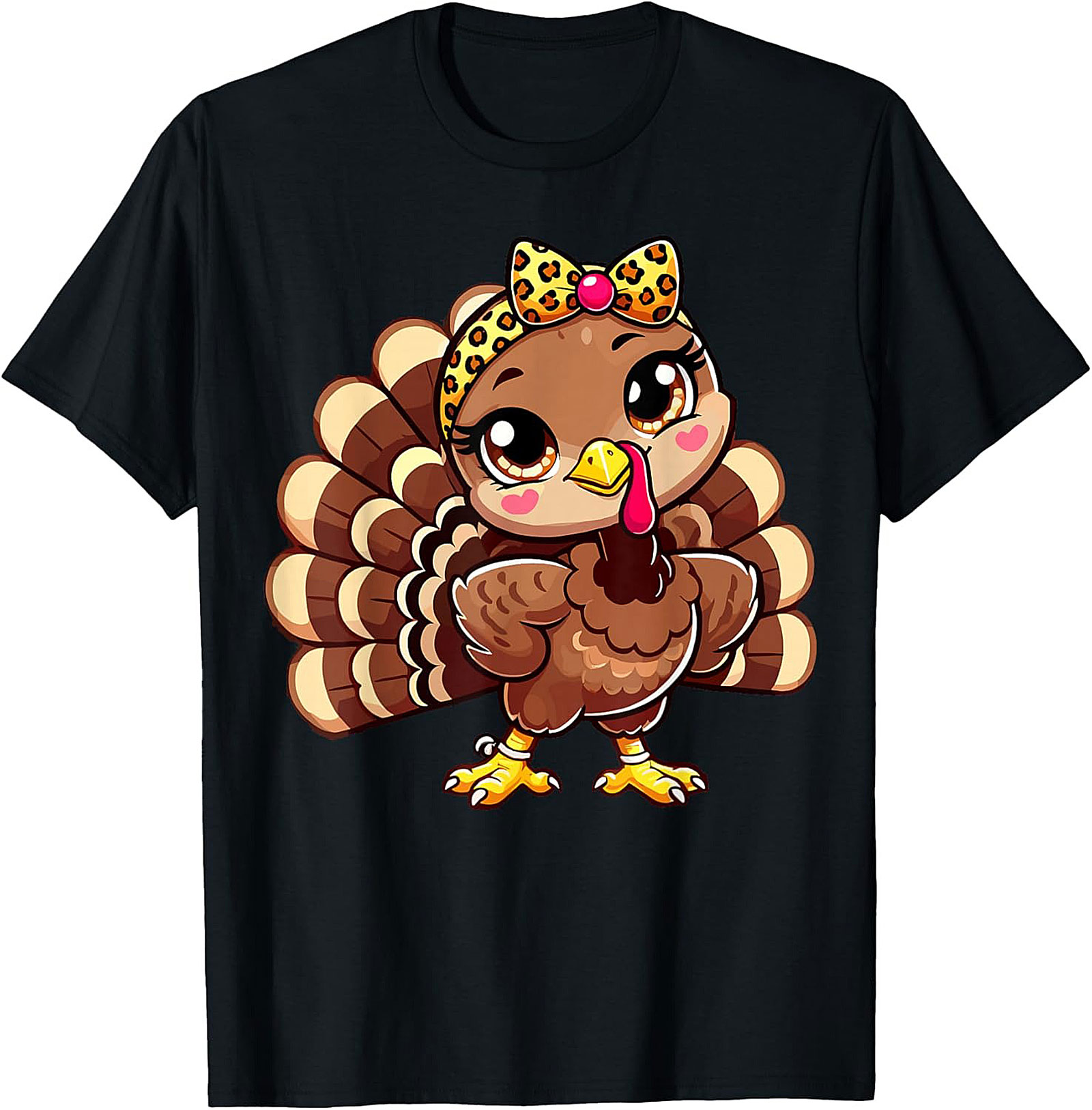 Cute Turkey Thanksgiving T-Shirt | Funny Graphic Tee