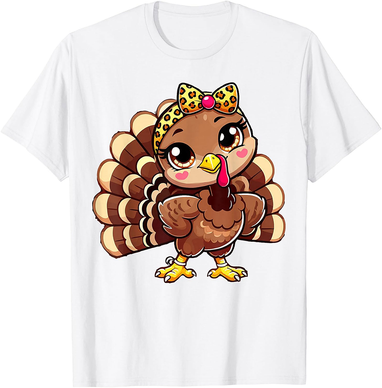 Cute Turkey Thanksgiving T-Shirt | Funny Graphic Tee