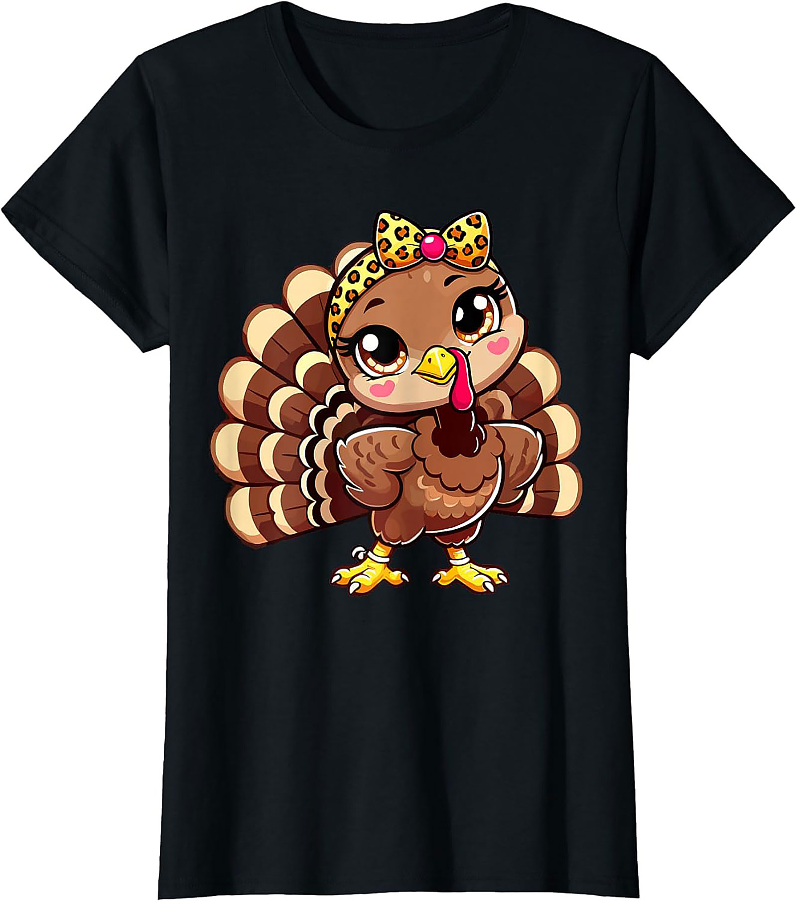 Cute Turkey Thanksgiving T-Shirt | Funny Graphic Tee