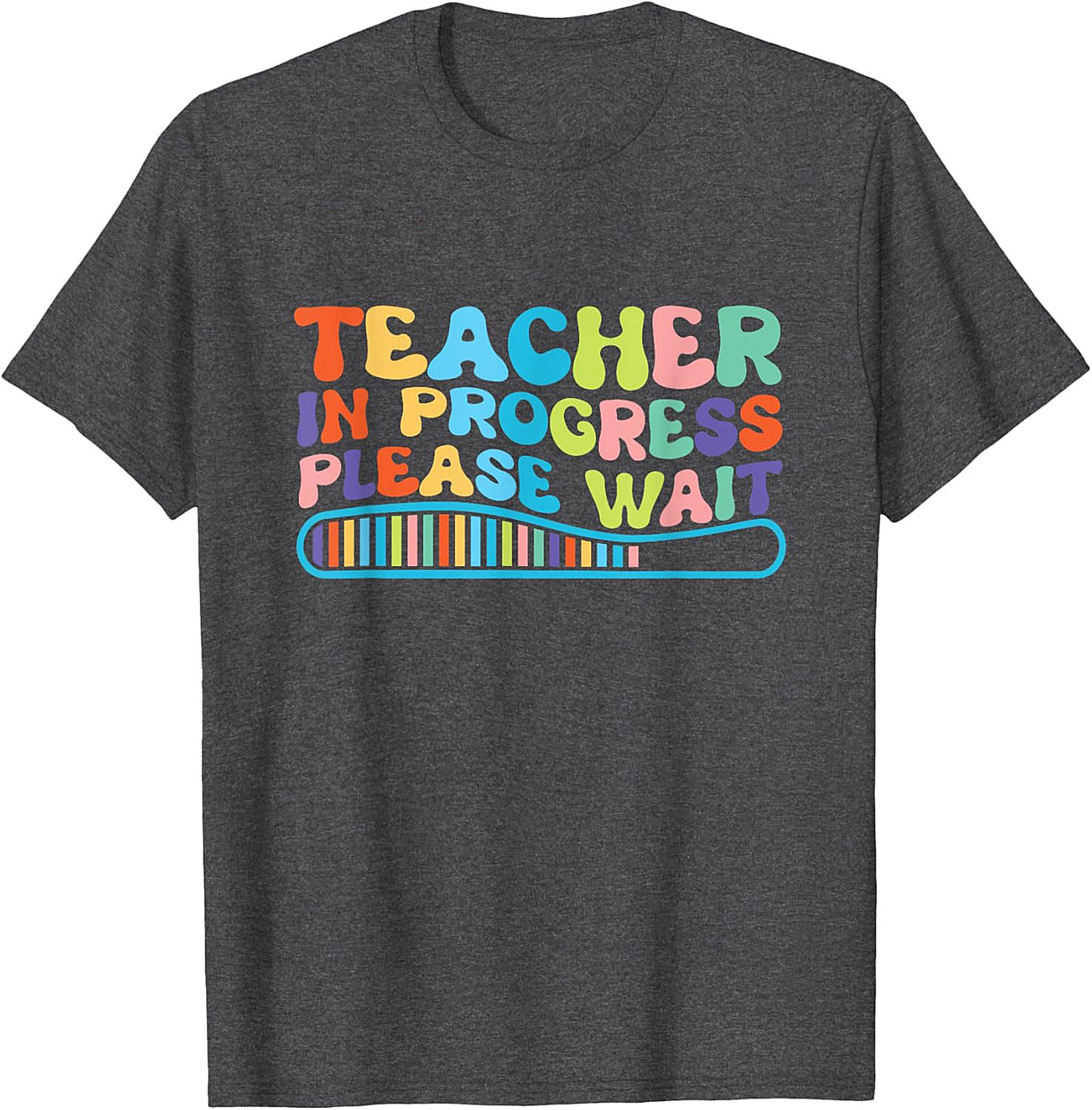 Funny Teacher In Progress T-shirt Groovy Graphic Tee