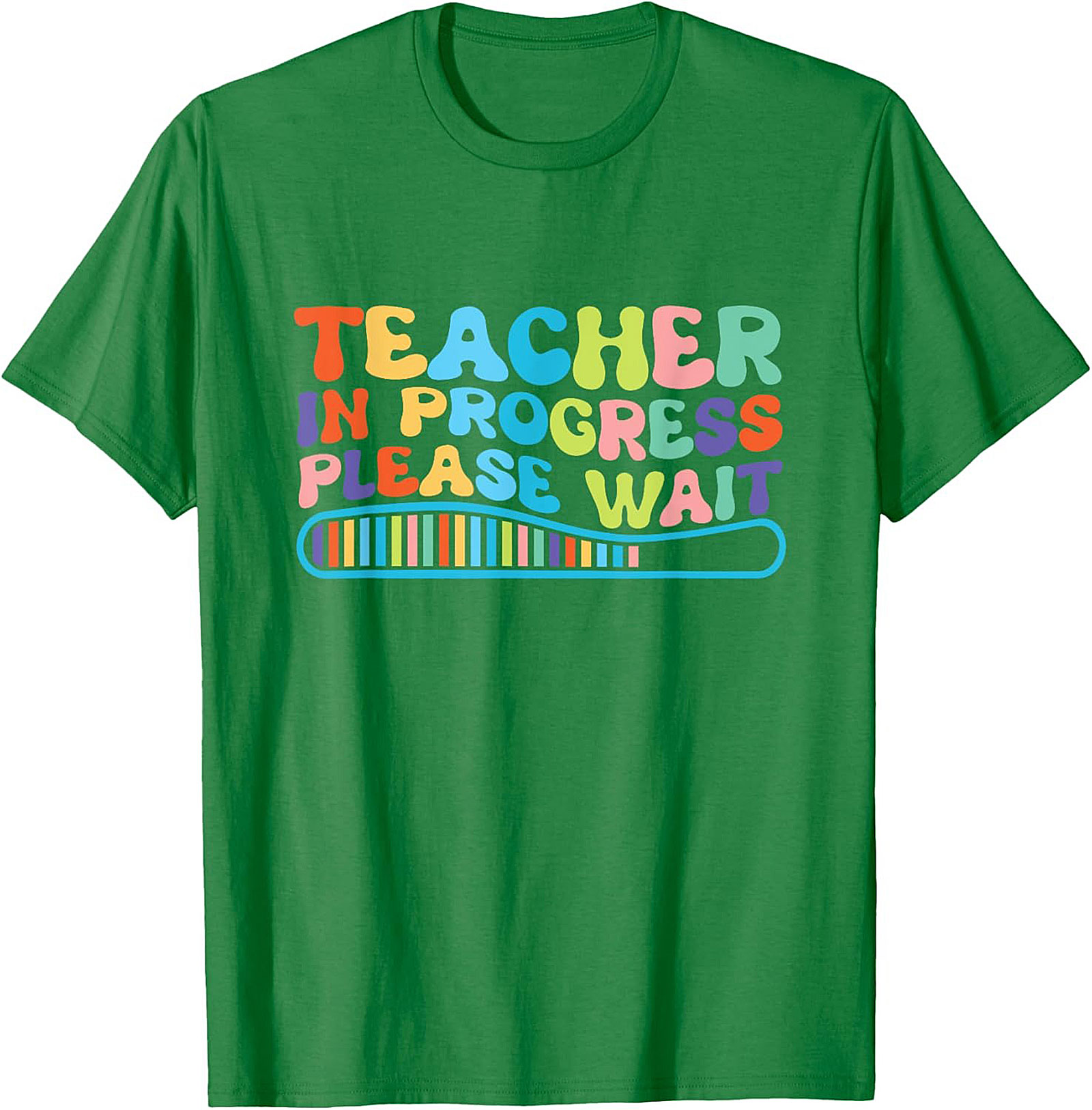 Funny Teacher In Progress T-shirt Groovy Graphic Tee
