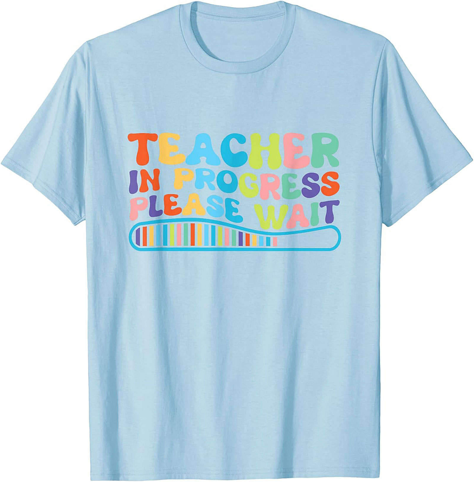 Funny Teacher In Progress T-shirt Groovy Graphic Tee