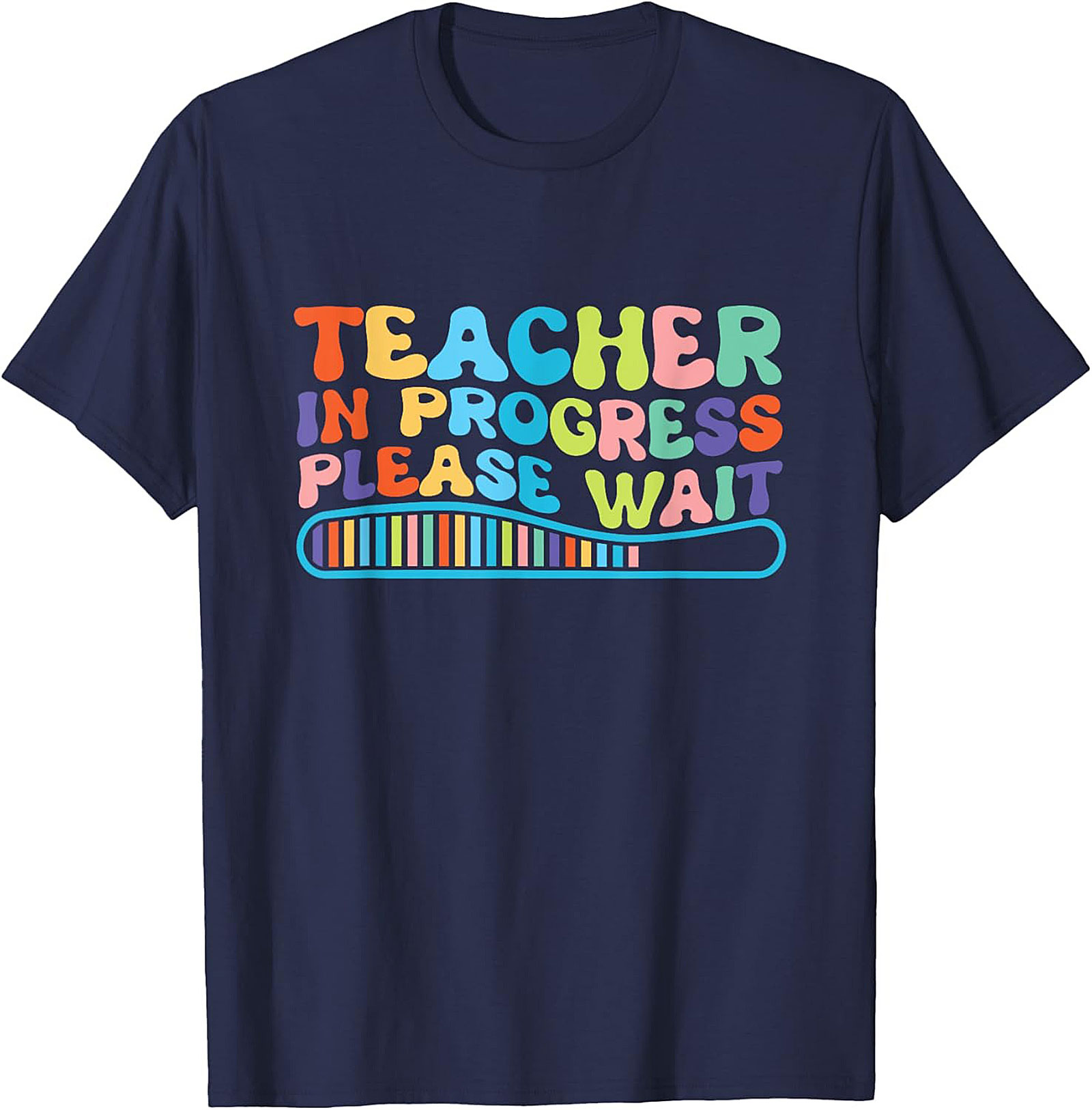 Funny Teacher In Progress T-shirt Groovy Graphic Tee