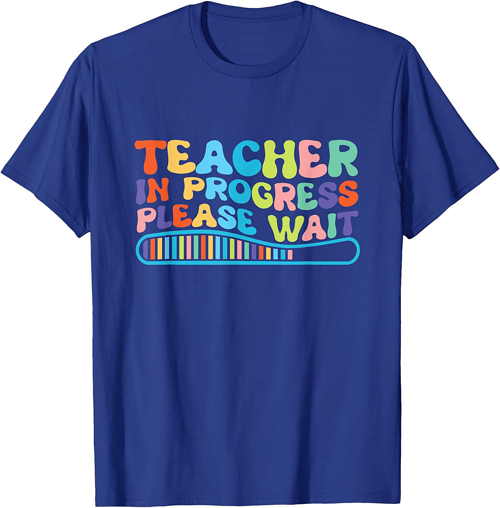 Funny Teacher In Progress T-shirt Groovy Graphic Tee