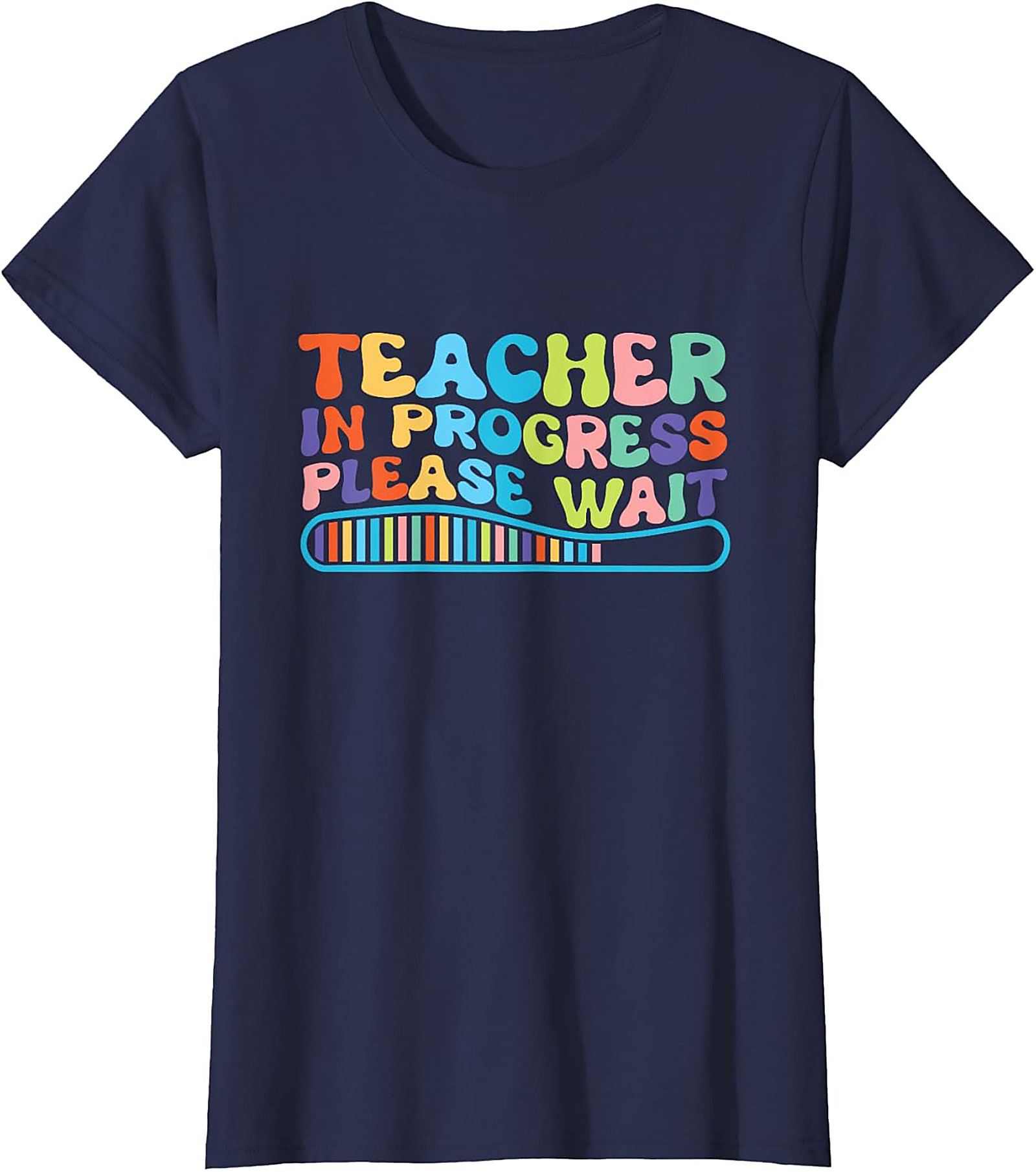 Funny Teacher In Progress T-shirt Groovy Graphic Tee