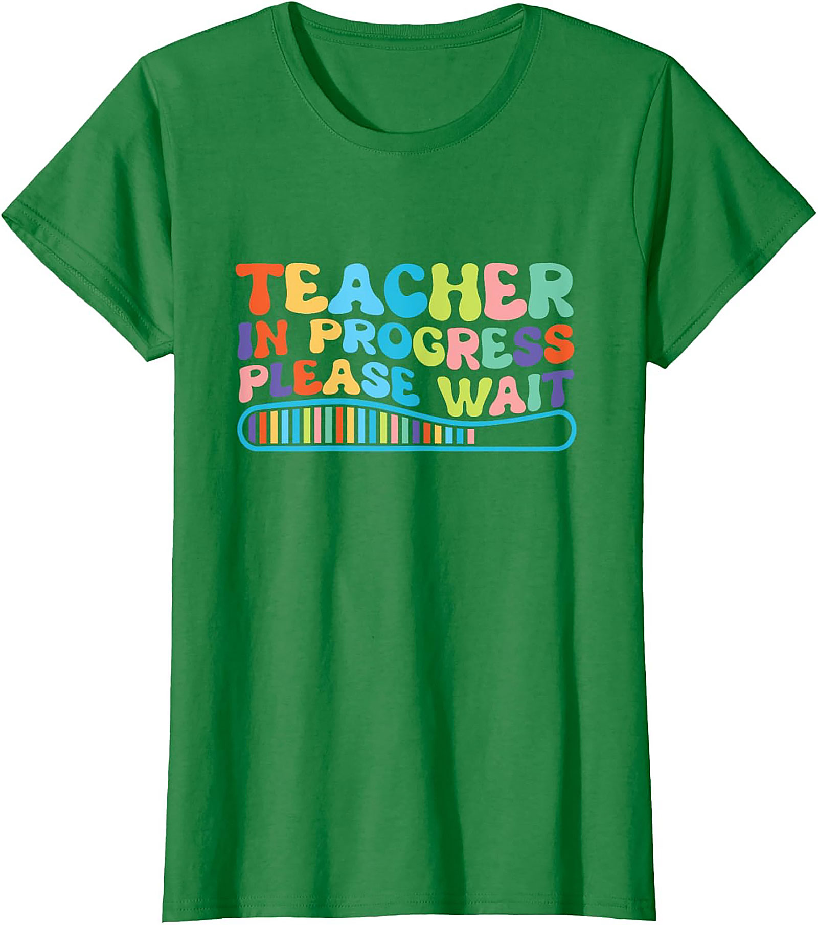 Funny Teacher In Progress T-shirt Groovy Graphic Tee