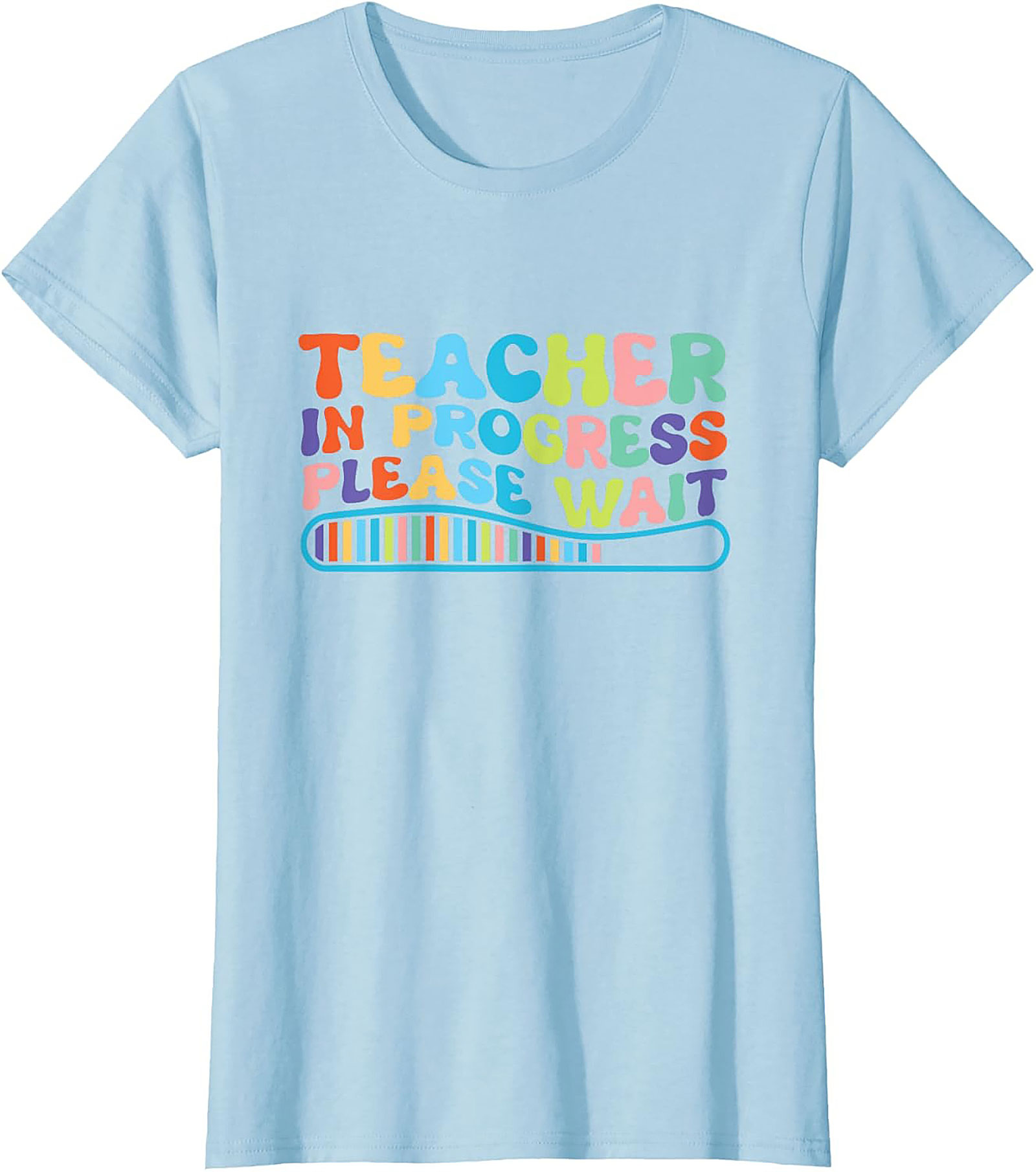 Funny Teacher In Progress T-shirt Groovy Graphic Tee